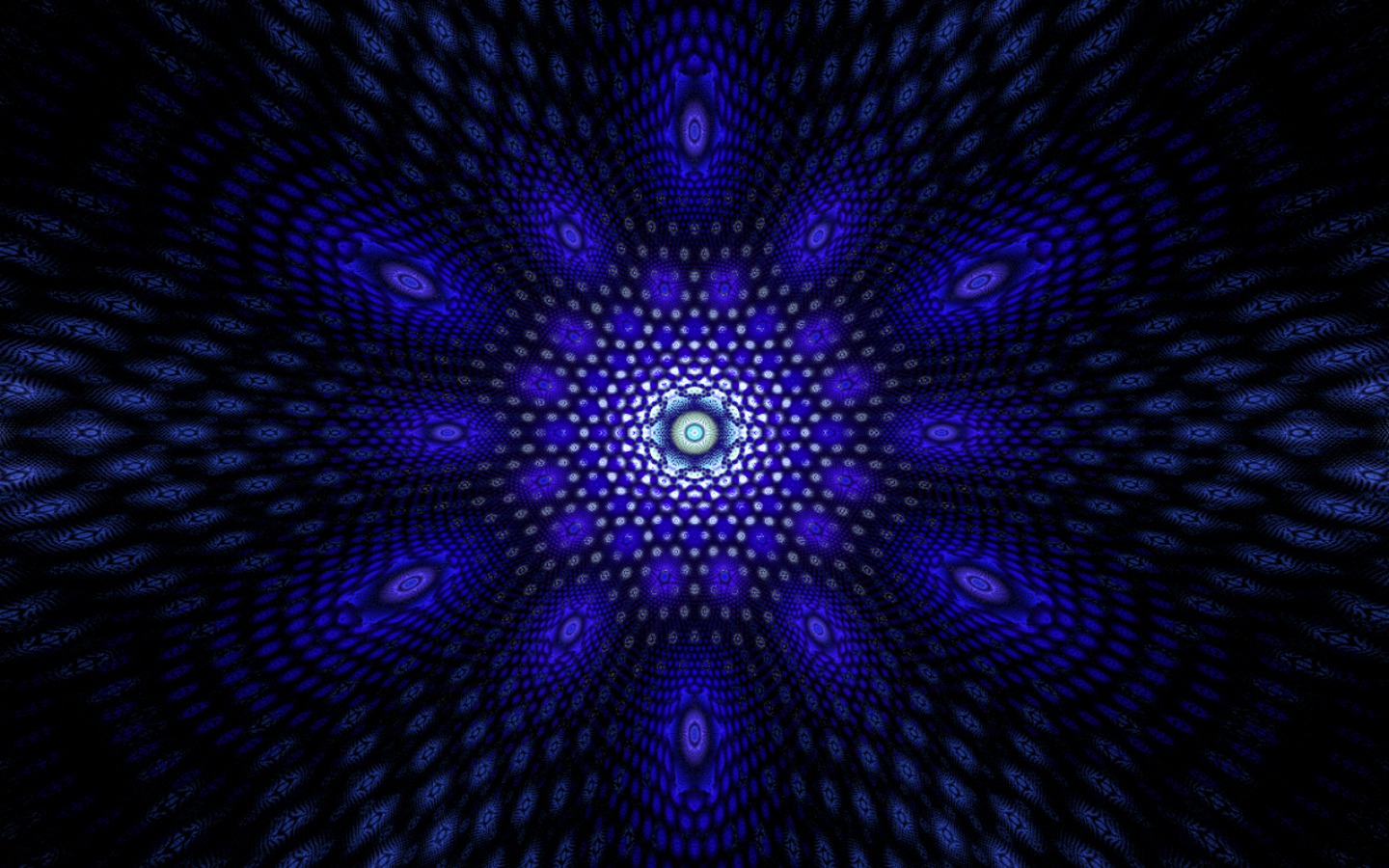 abstract, kaleidoscope, blue Full HD