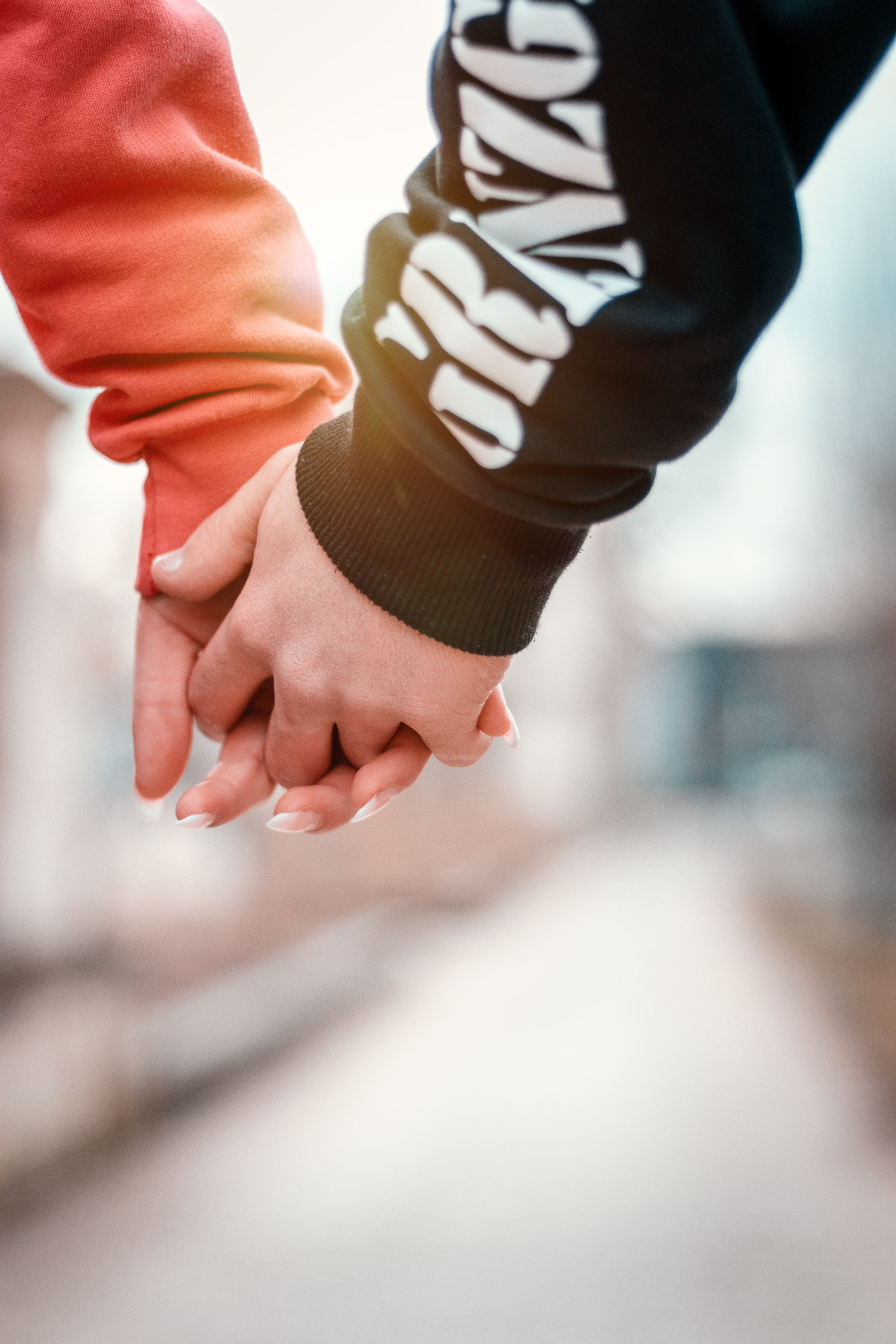 love, couple, pair, hands, romance, tenderness, touching, touch Smartphone Background