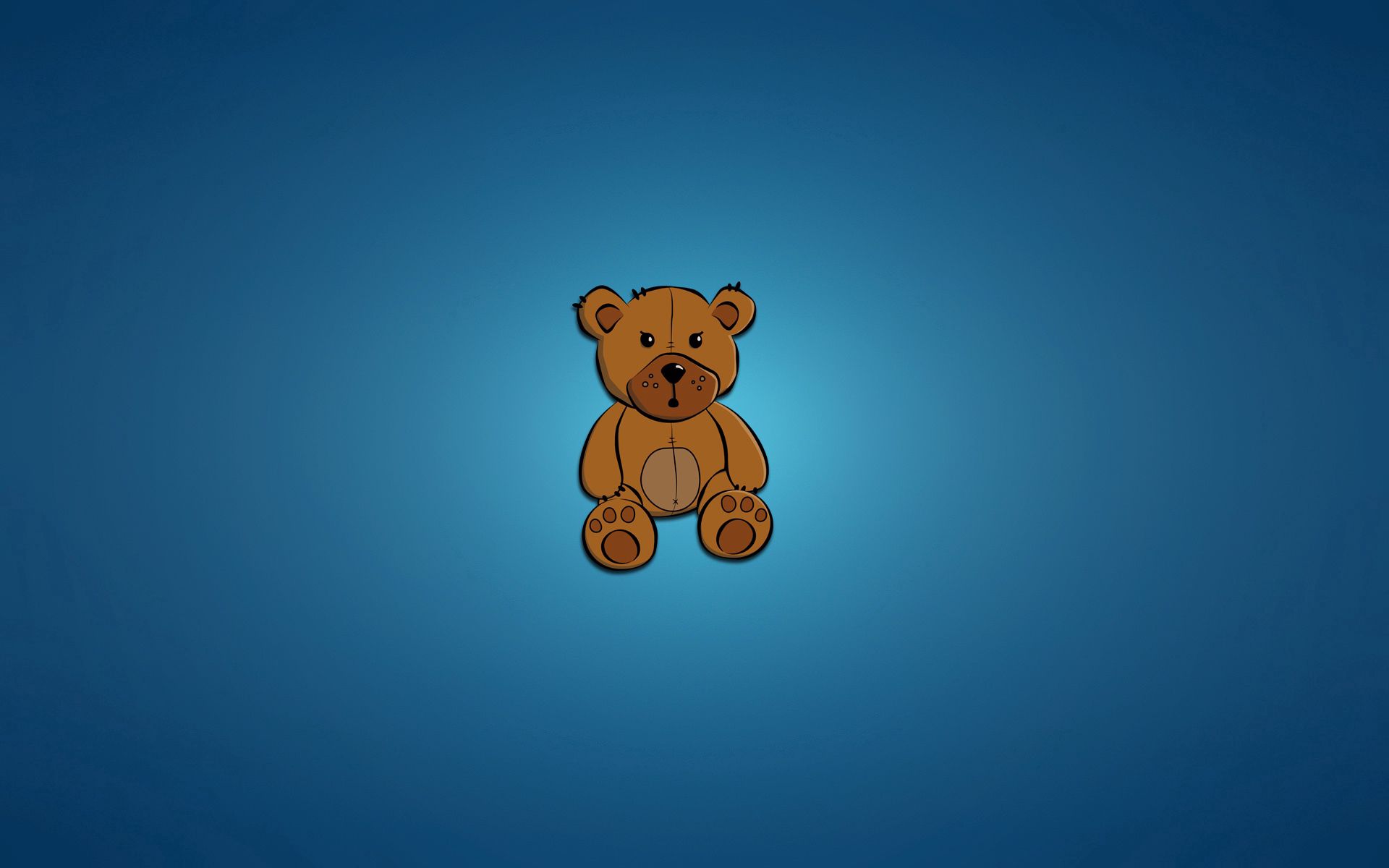 picture, vector, art, minimalism, bear, drawing 1080p