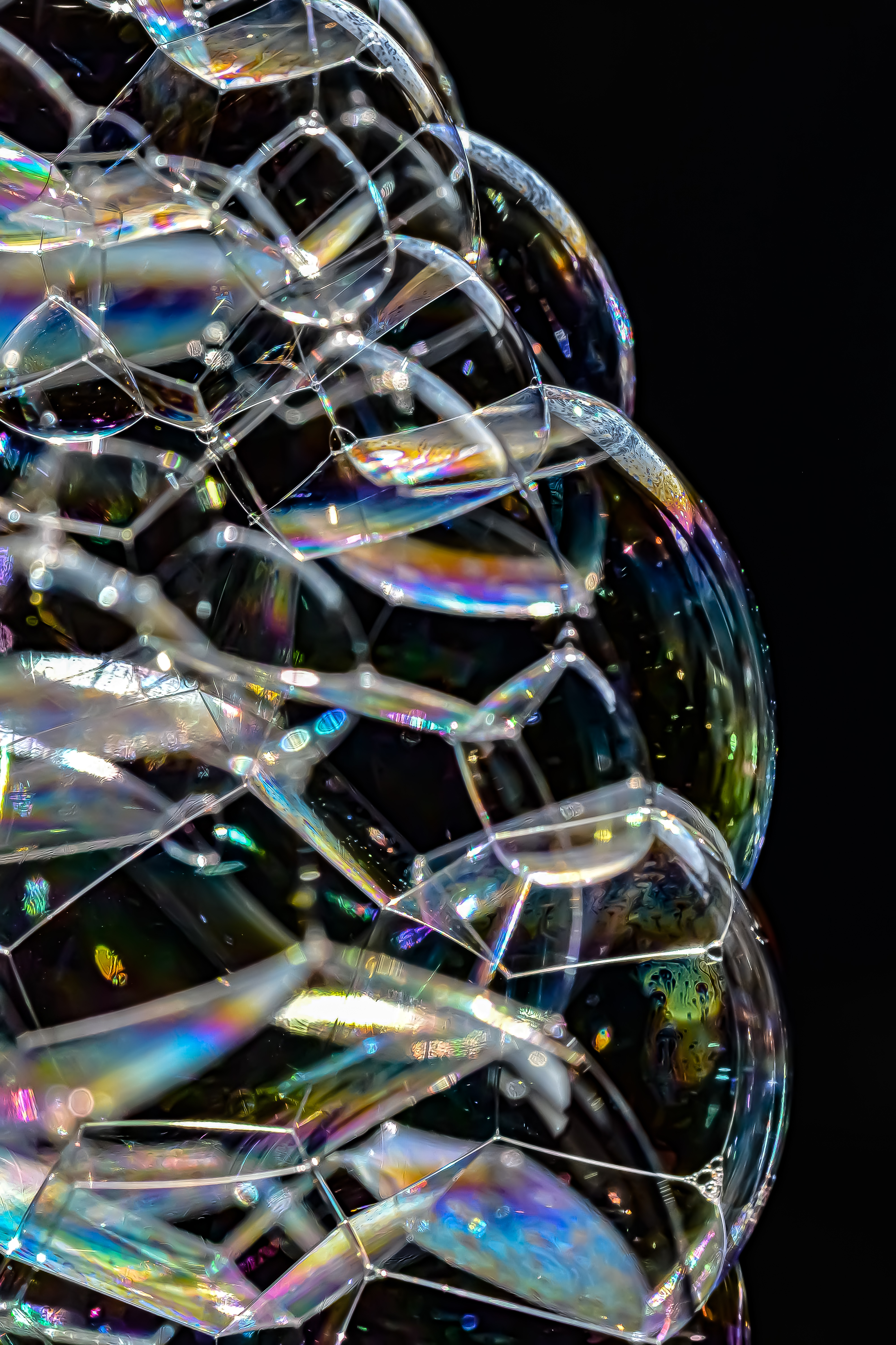 bubbles, transparent, macro, glare