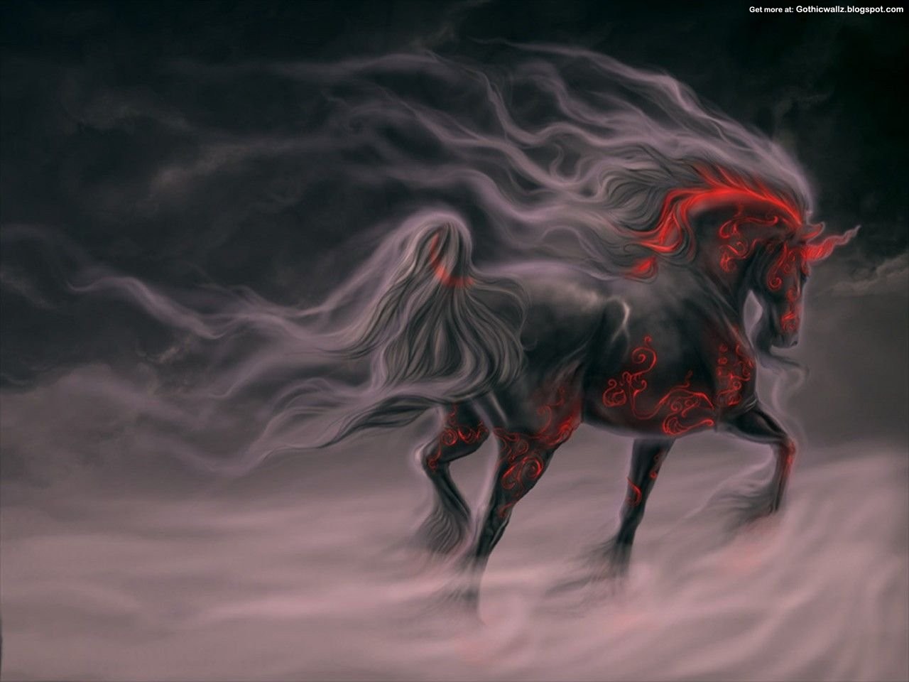 iPhone background horse, fantasy