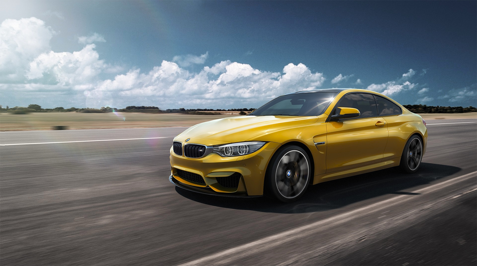 grand tourer, bmw, yellow car, vehicles Bmw M4 HQ Background Images