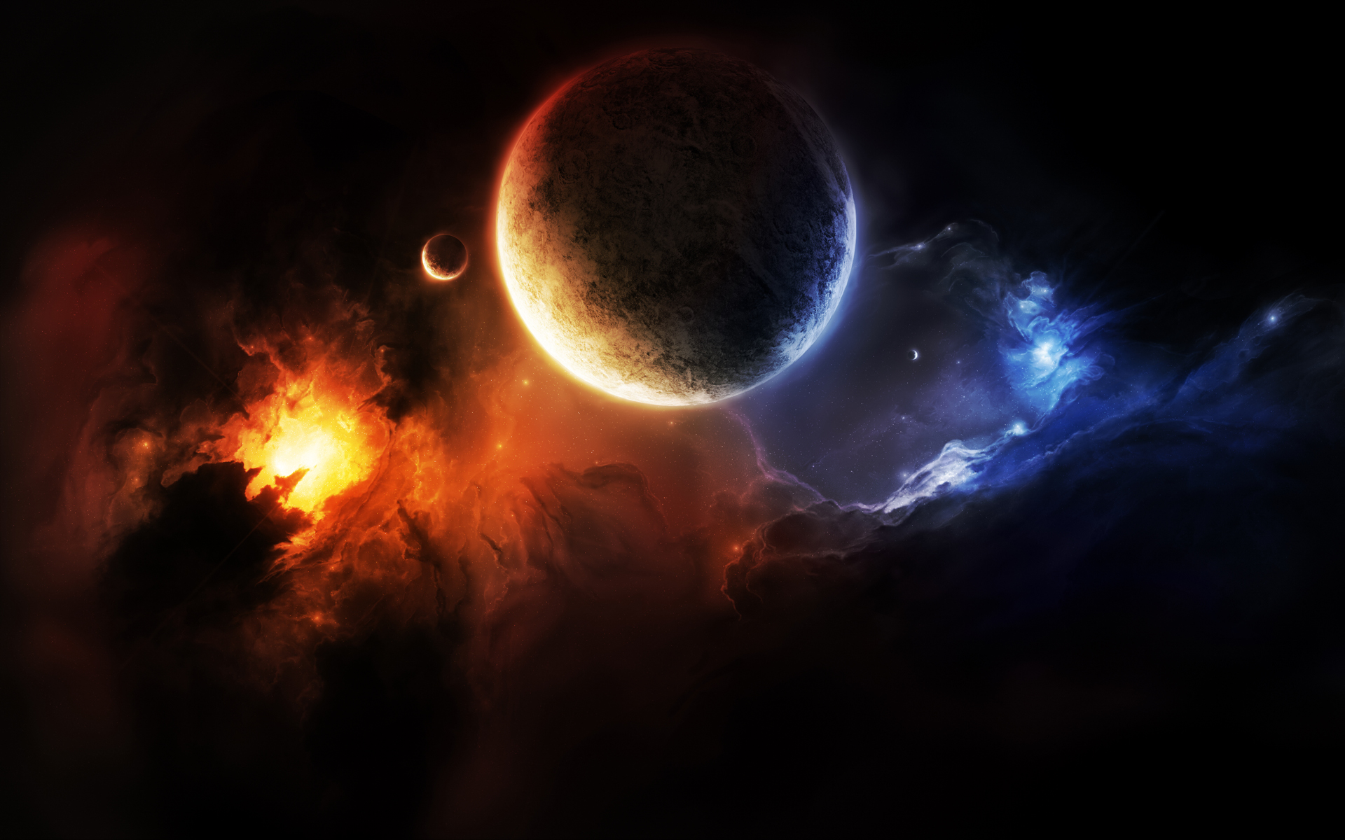 planets, sci fi, space, planet HD wallpaper
