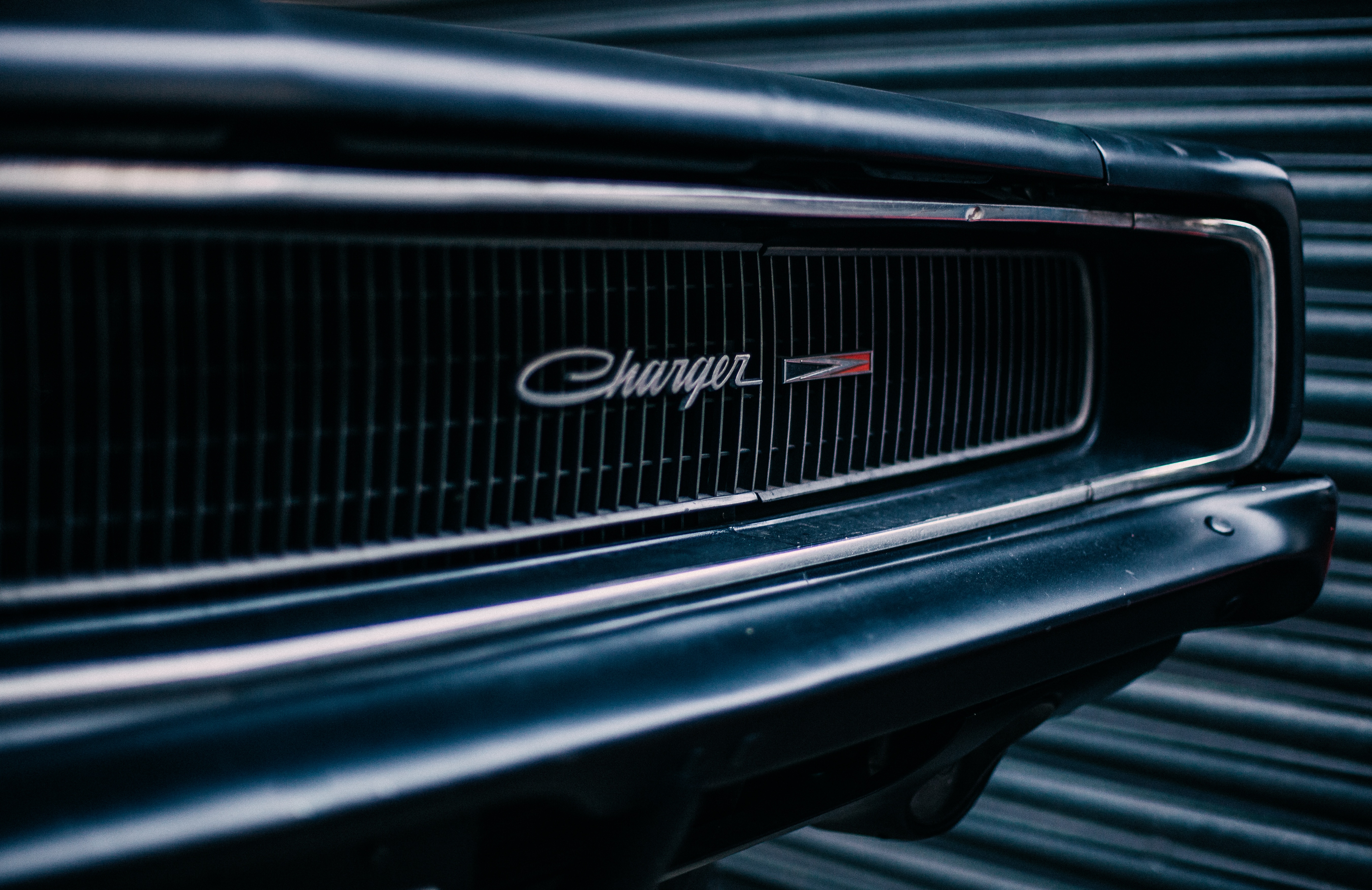 Phone Wallpaper (No watermarks) dodge charger, front bumper, logo, cars