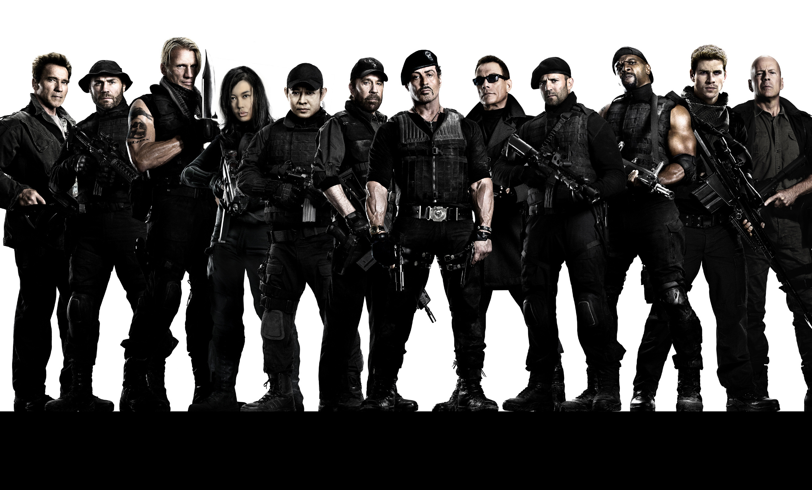 movie, the expendables 2, arnold schwarzenegger, barney ross, billy (the expendables), booker (the expendables), bruce willis, chuck norris, church (the expendables), dolph lundgren, gunnar jensen, hale caesar, jason statham, jean claude van damme, jet li, lee christmas, liam hemsworth, maggie (the expendables), nan yu, randy couture, sylvester stallone, terry crews, toll road, trench (the expendables), vilain (the expendables), yin yang (the expendables), the expendables images