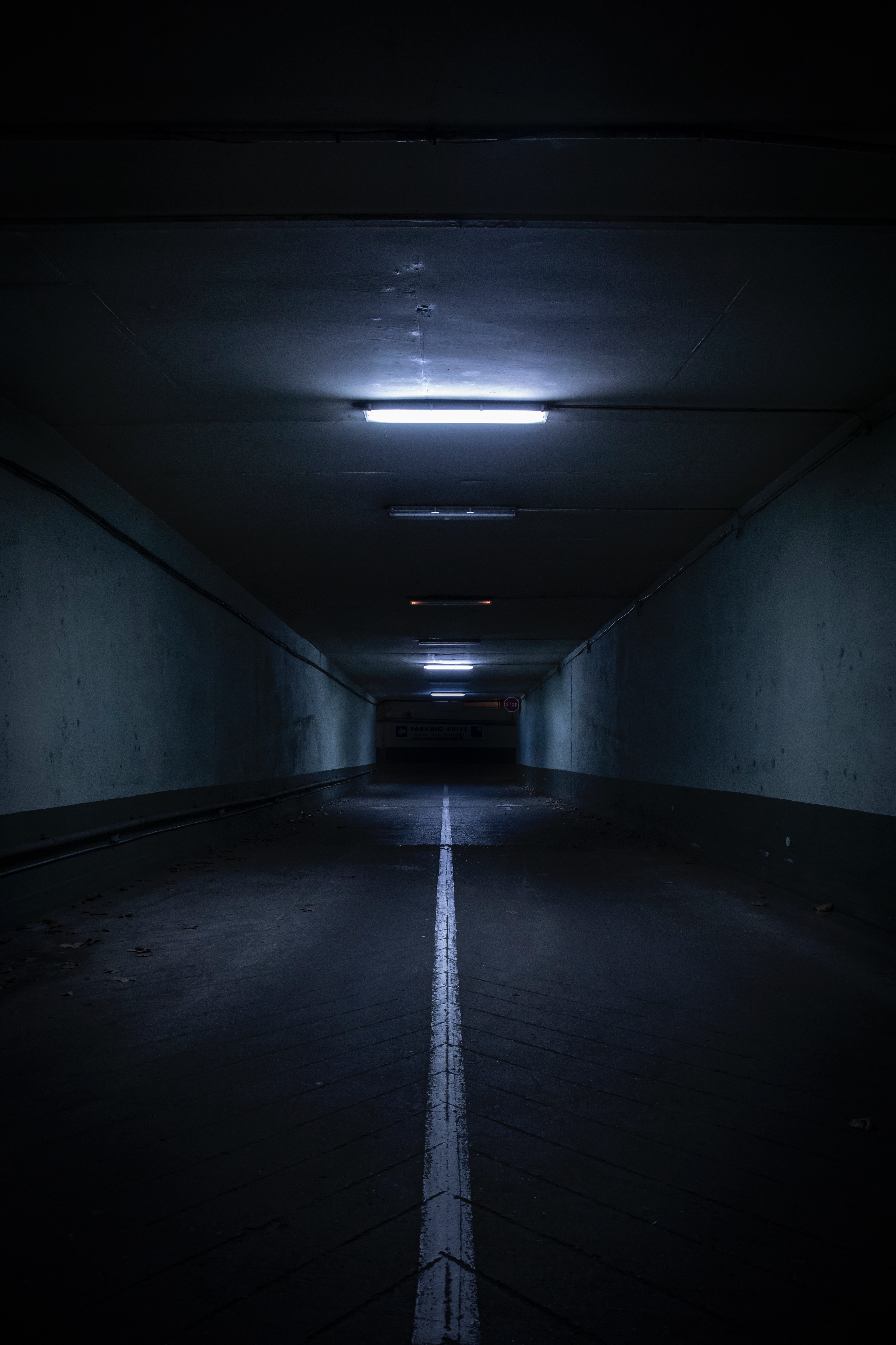 tunnel, dark, walls, darkness, underground, ceiling