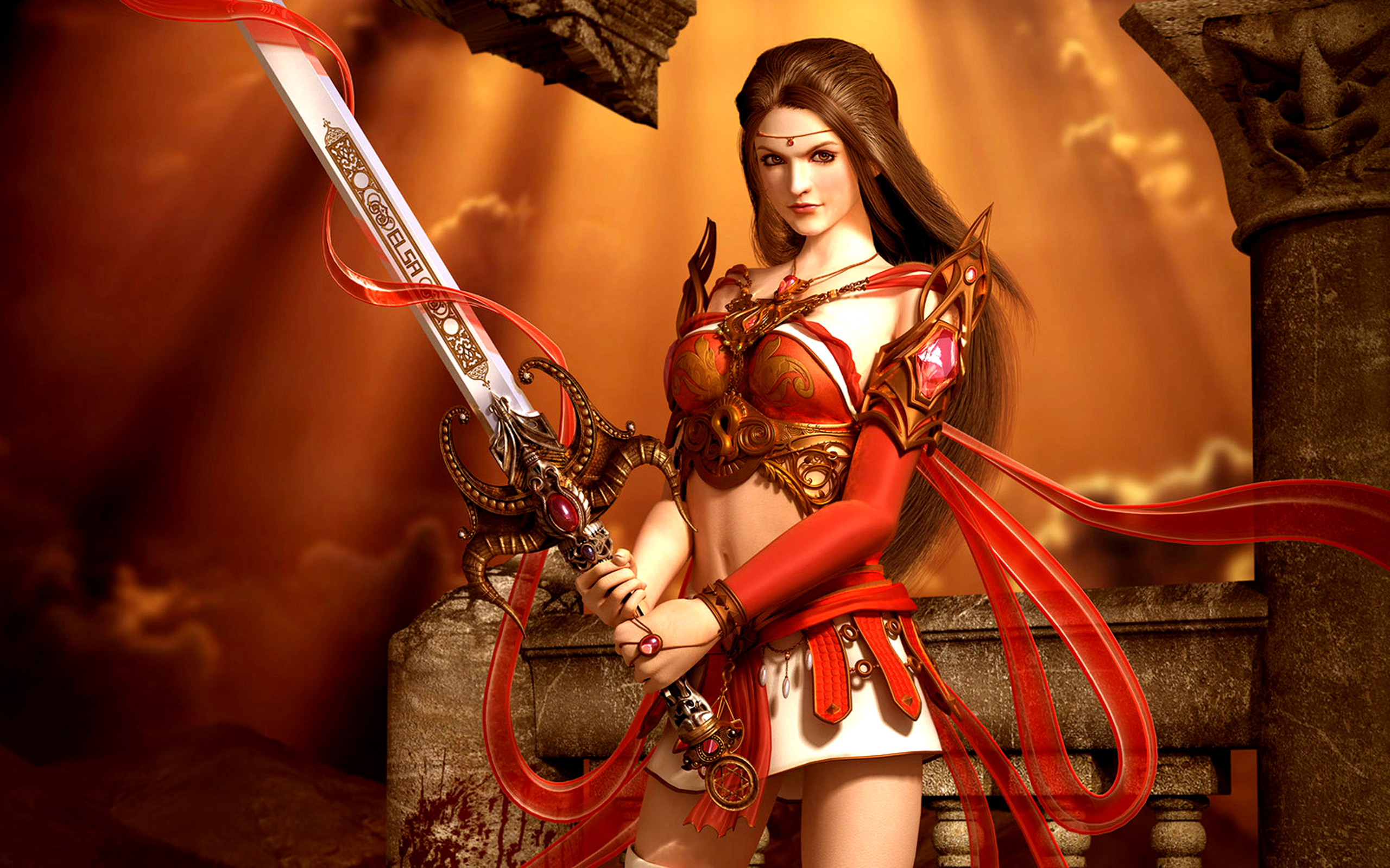 High Definition Women Warrior background