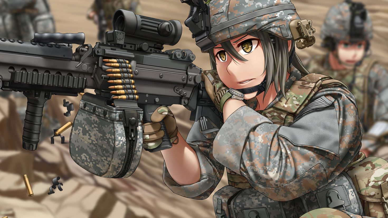 Американский солдат аниме