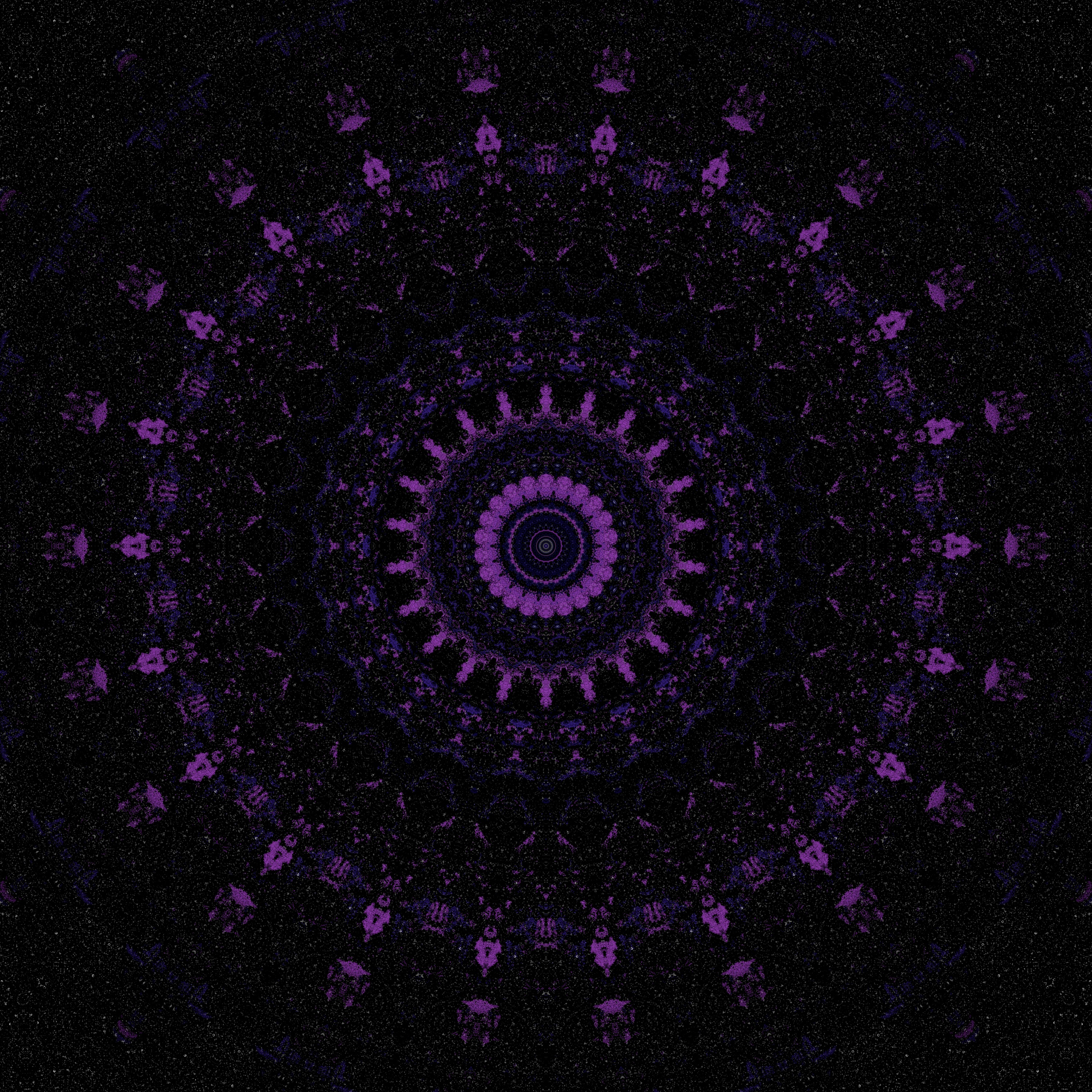 violet, mandala, dark, ornament, purple, pattern, kaleidoscope