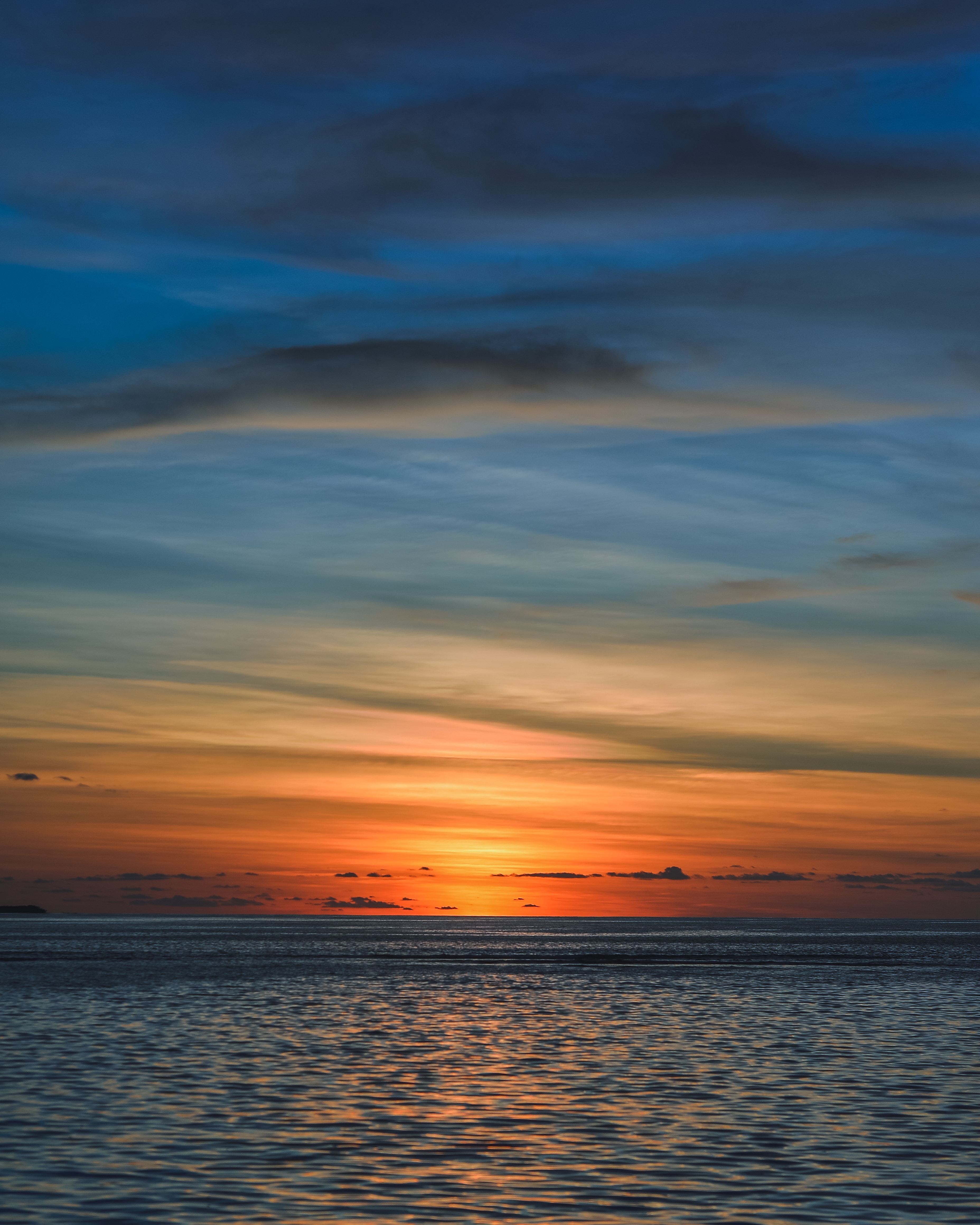 Laden Sie das Natur, Sunset, Sky, Sea, Clouds, Horizont, Wellen, Ripple, Abend-Bild kostenlos auf Ihren PC-Desktop herunter