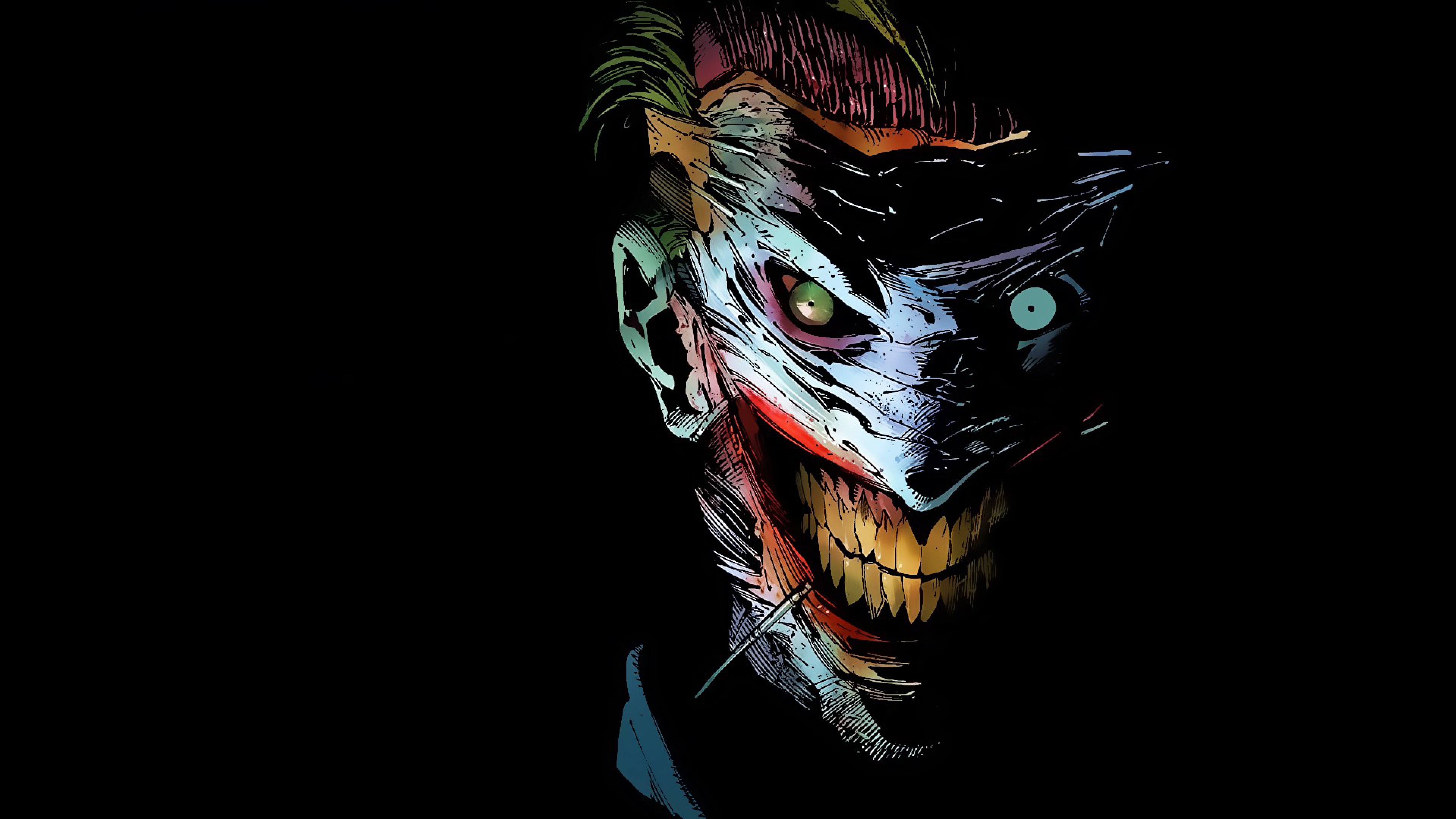 dark, comics, joker, dc comics, creepy HD wallpaper