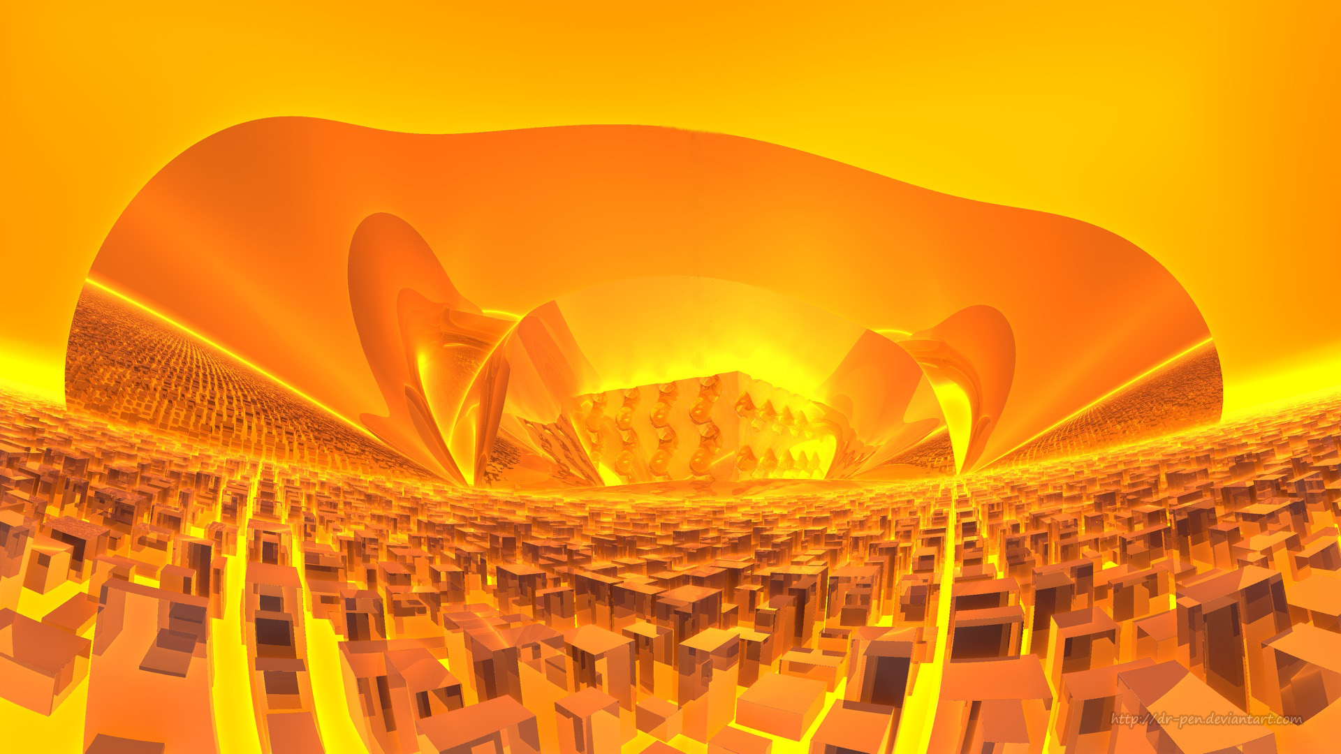 839687 download free Yellow wallpapers for computer, orange (color), 3d, mandelbulb 3d, cgi Yellow pictures and backgrounds for desktop