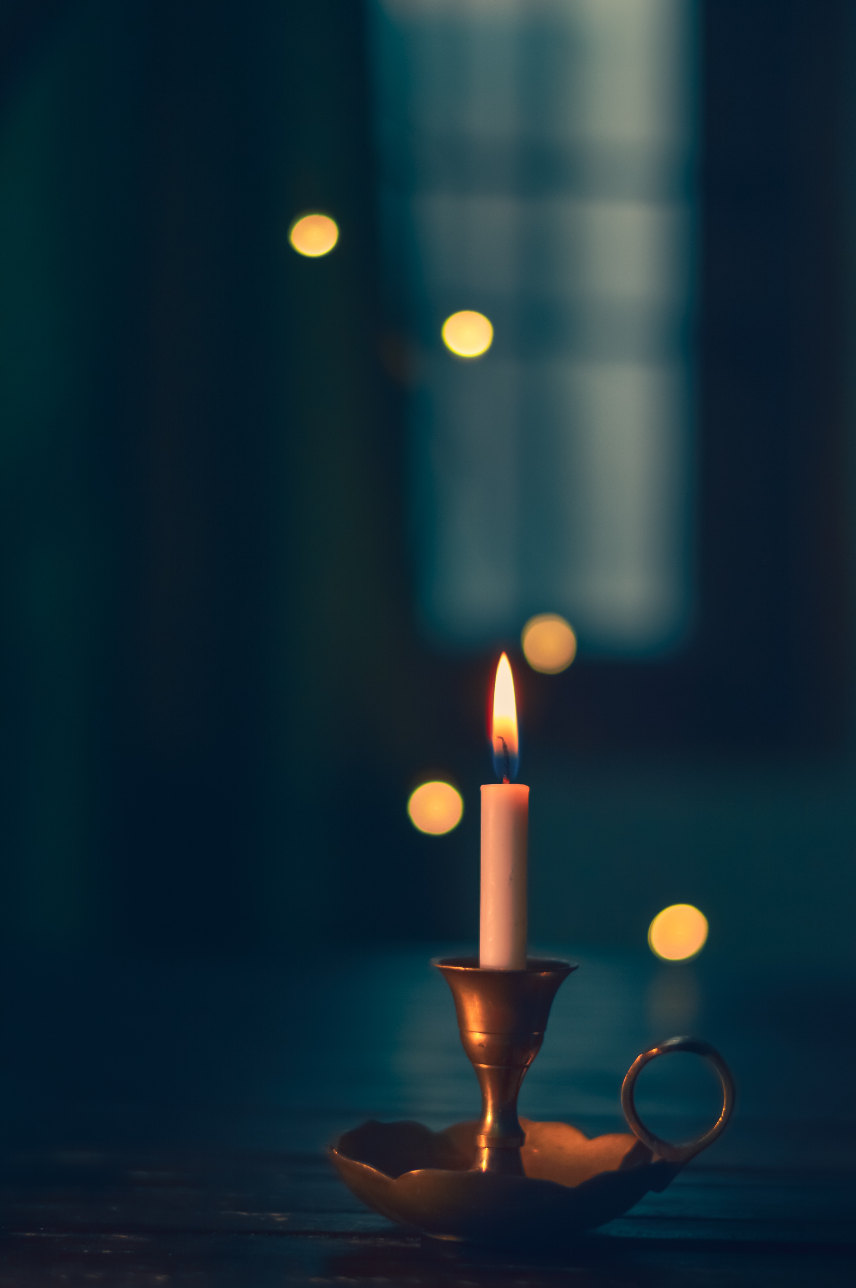 candle, fire, miscellanea, miscellaneous, blur, smooth, wick, wax, candlestick wallpaper for mobile