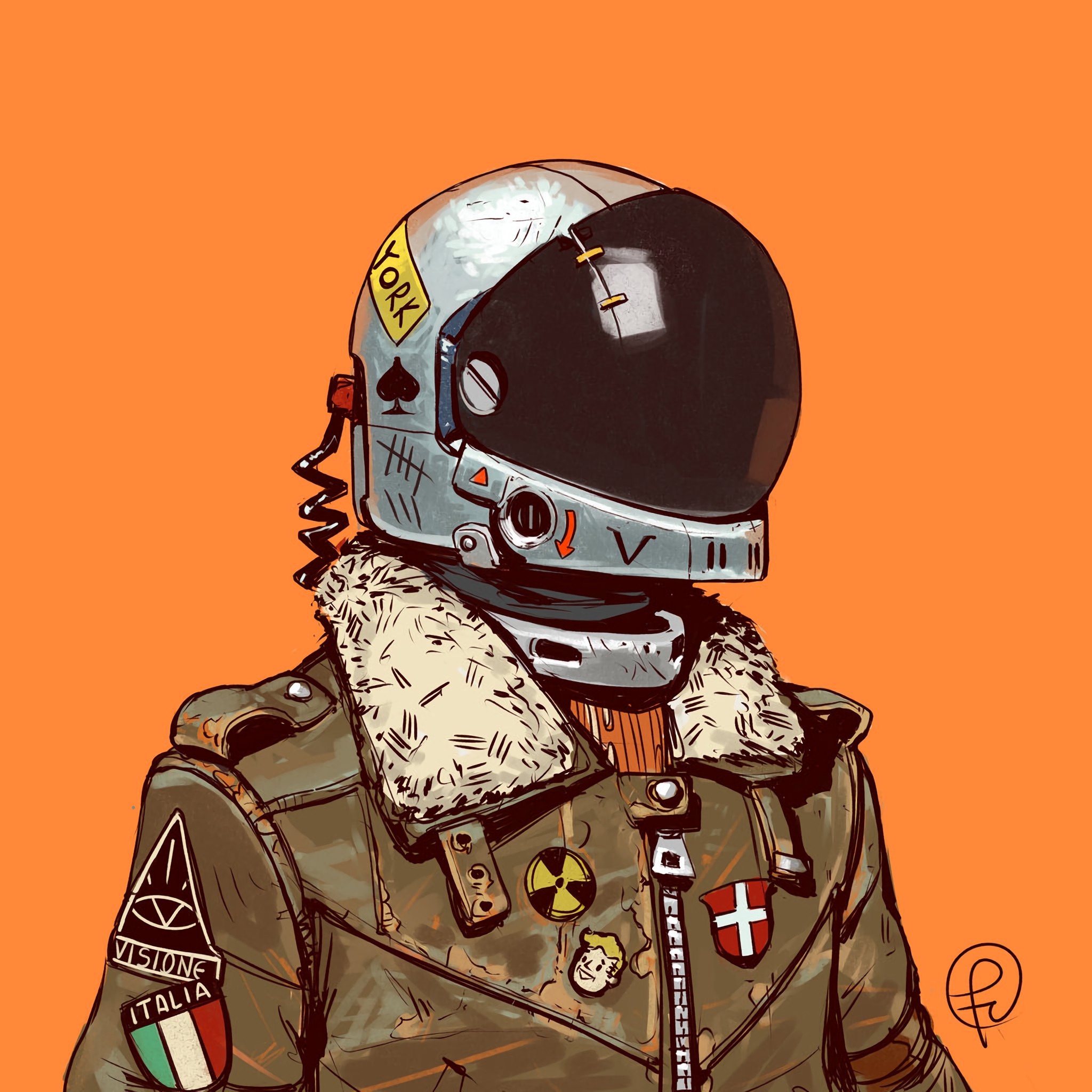 art, sci-fi, helmet, digital art, soldier