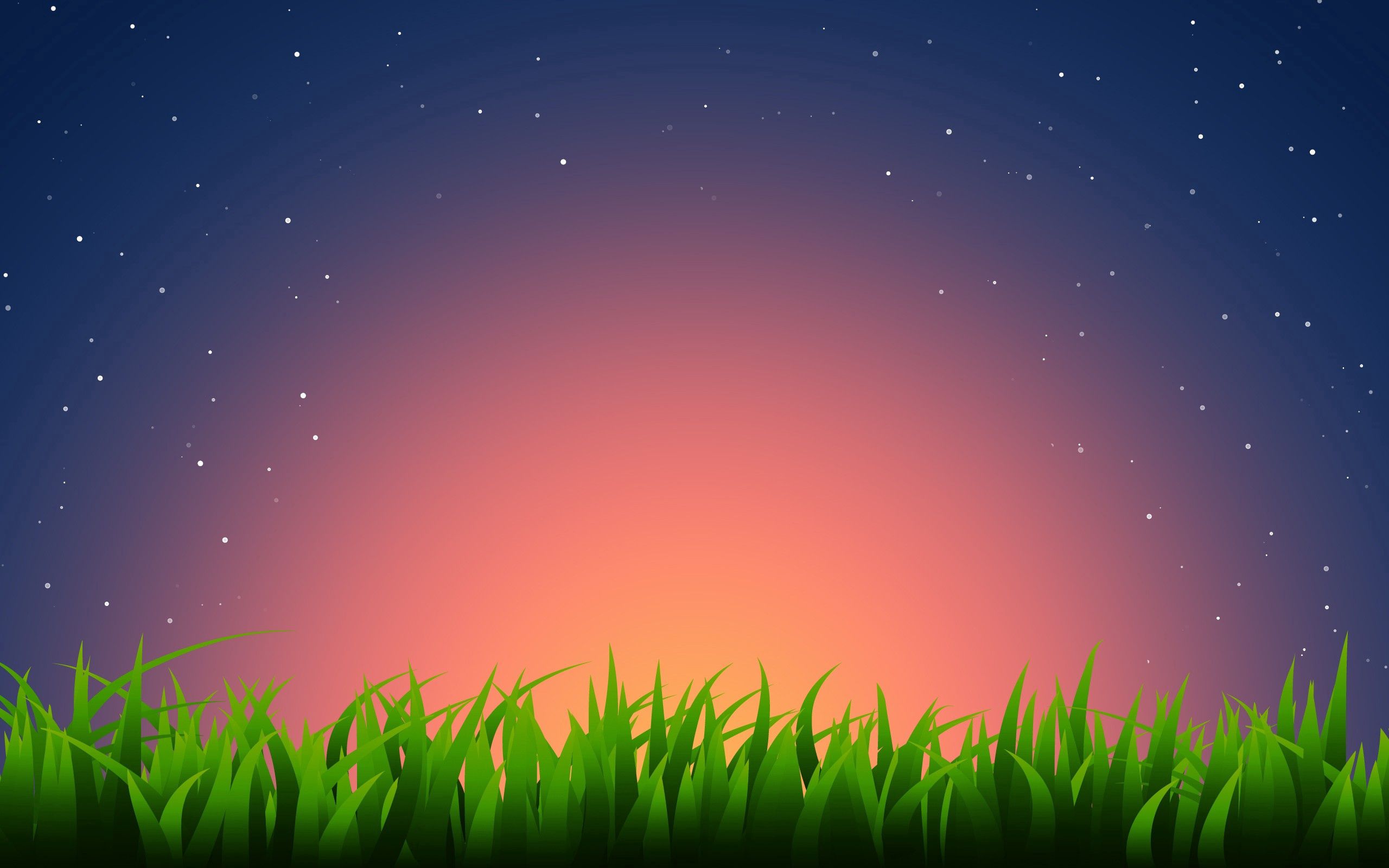 Free HD light coloured, vector, grass, stars, horizon, light