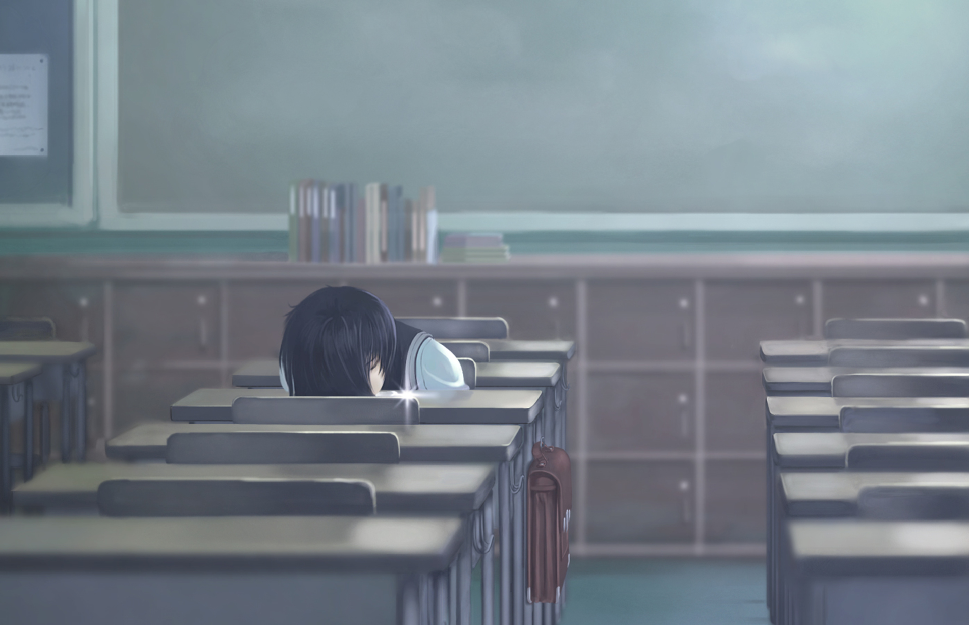 Грустная про школу. Урабэ Микото. Одиночество в школе.