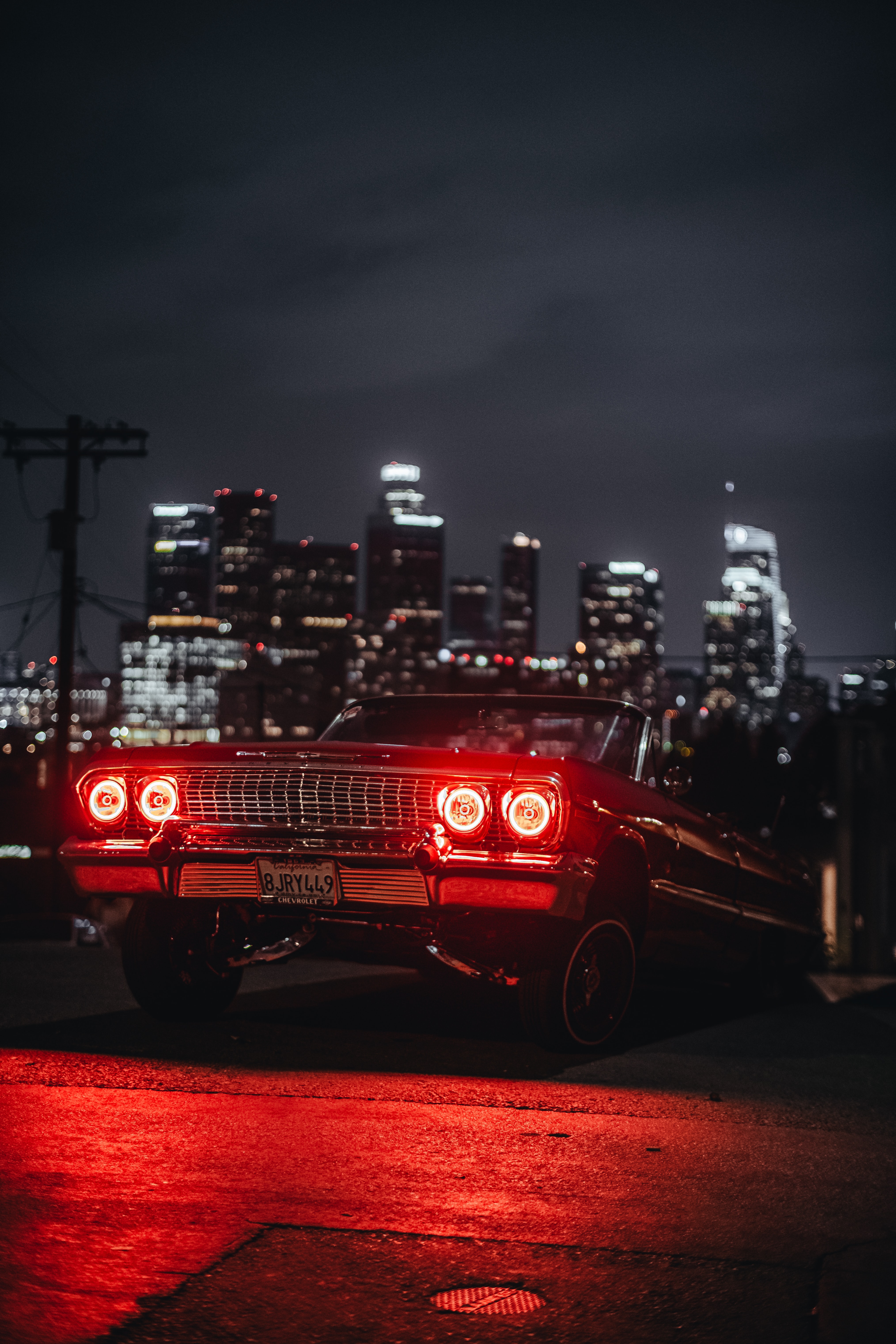 red, cars, car, tuning, shine, light, old download HD wallpaper