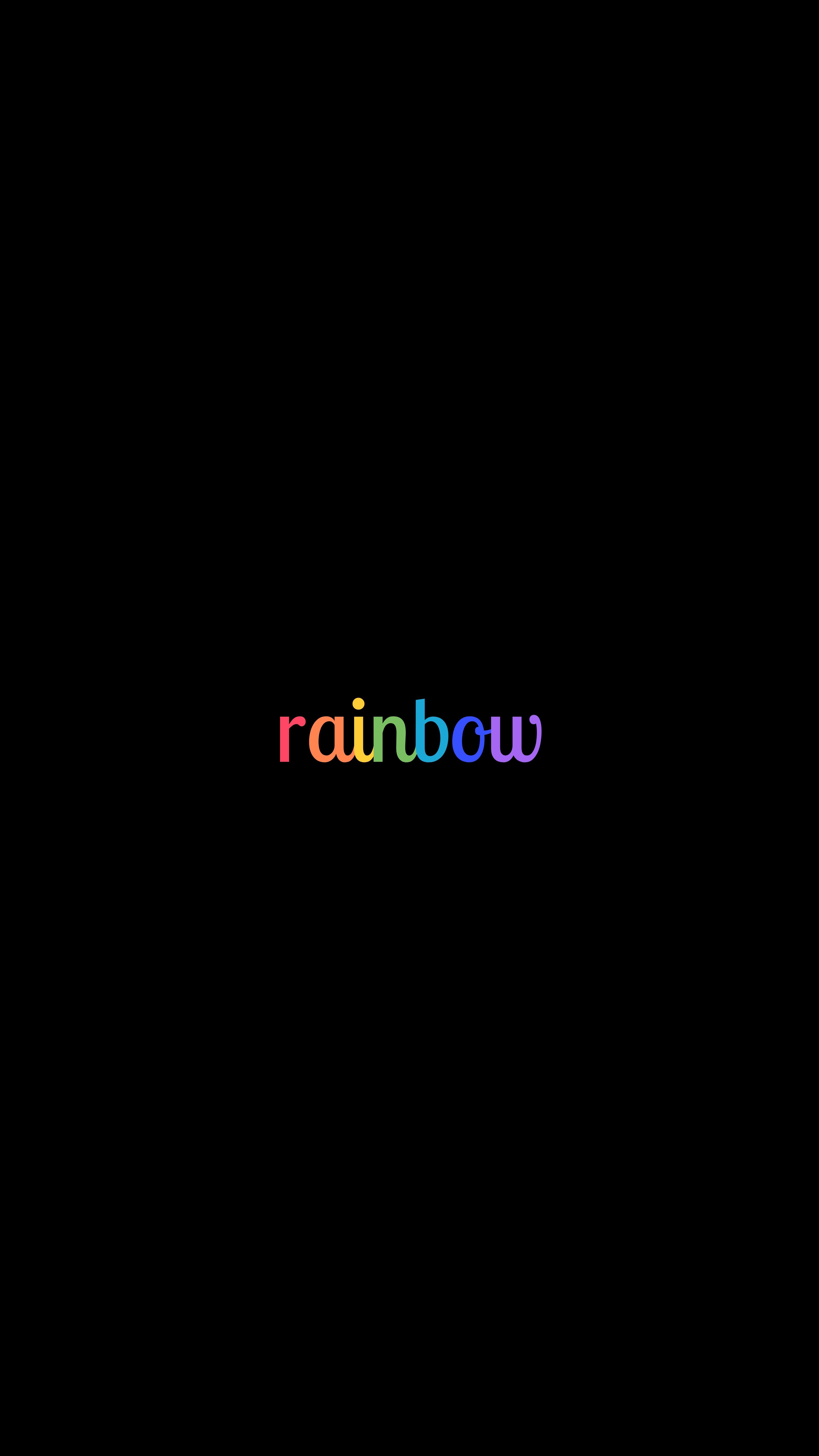 motley, rainbow, multicolored, words 4K iPhone