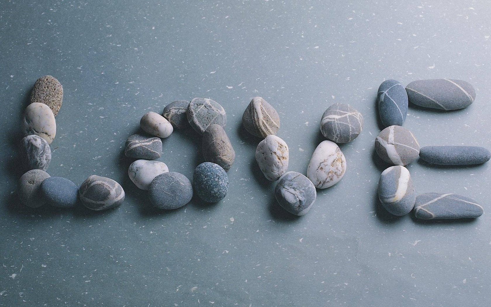 objects, stones, love, blue mobile wallpaper
