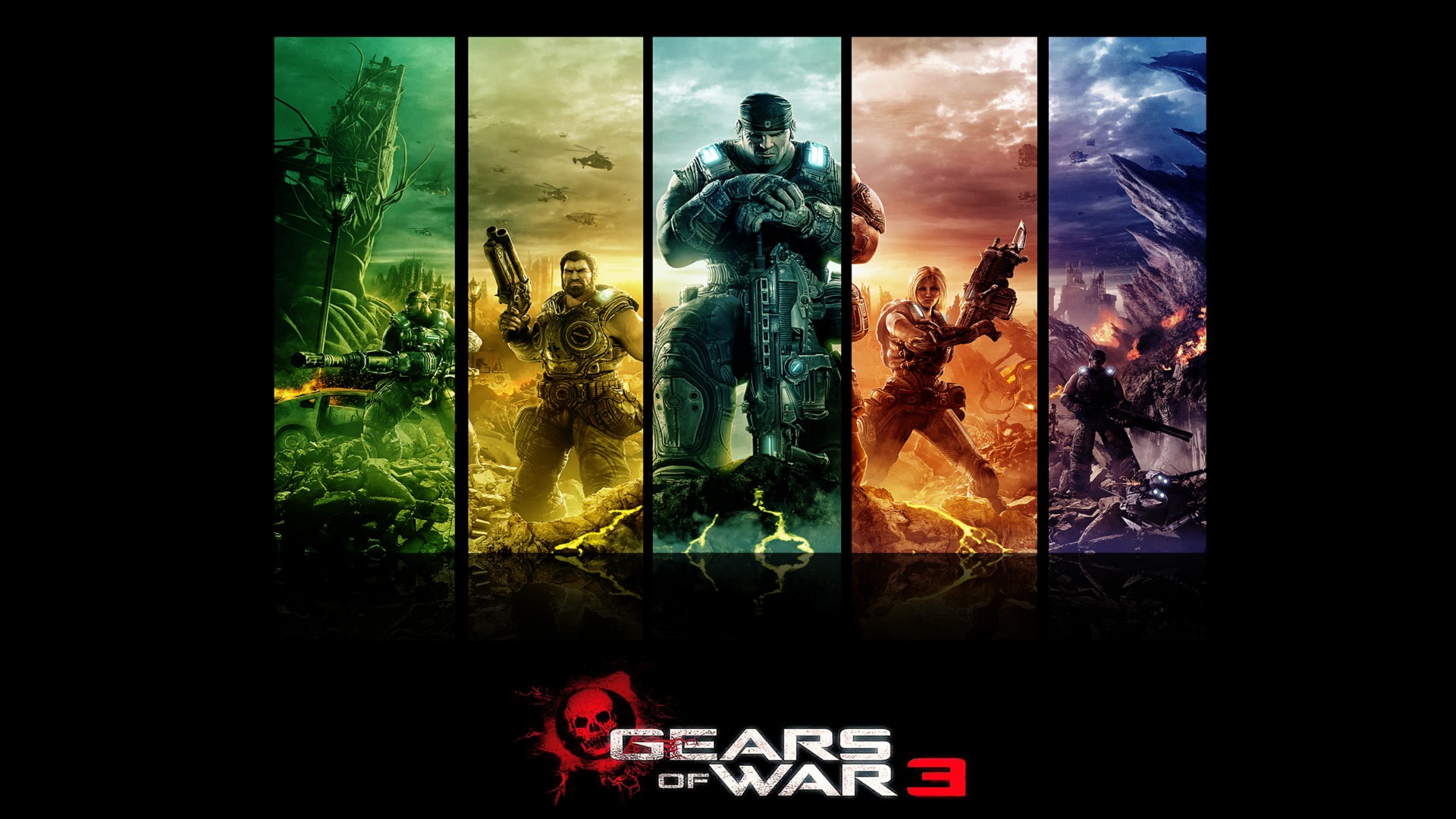 gears of war, video game, gears of war 3 Aesthetic wallpaper