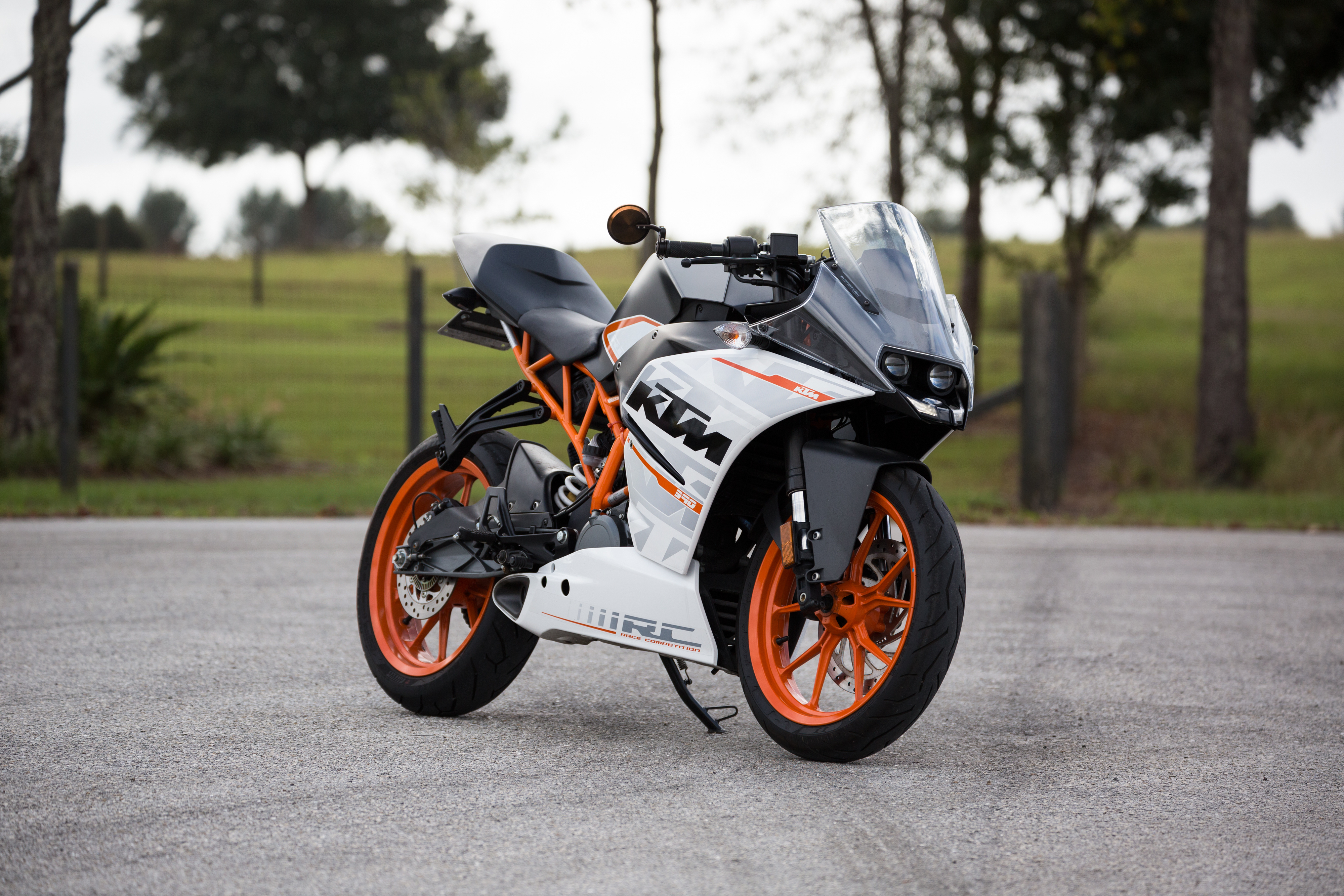 ktm, motorcycles, side view, motorcycle QHD