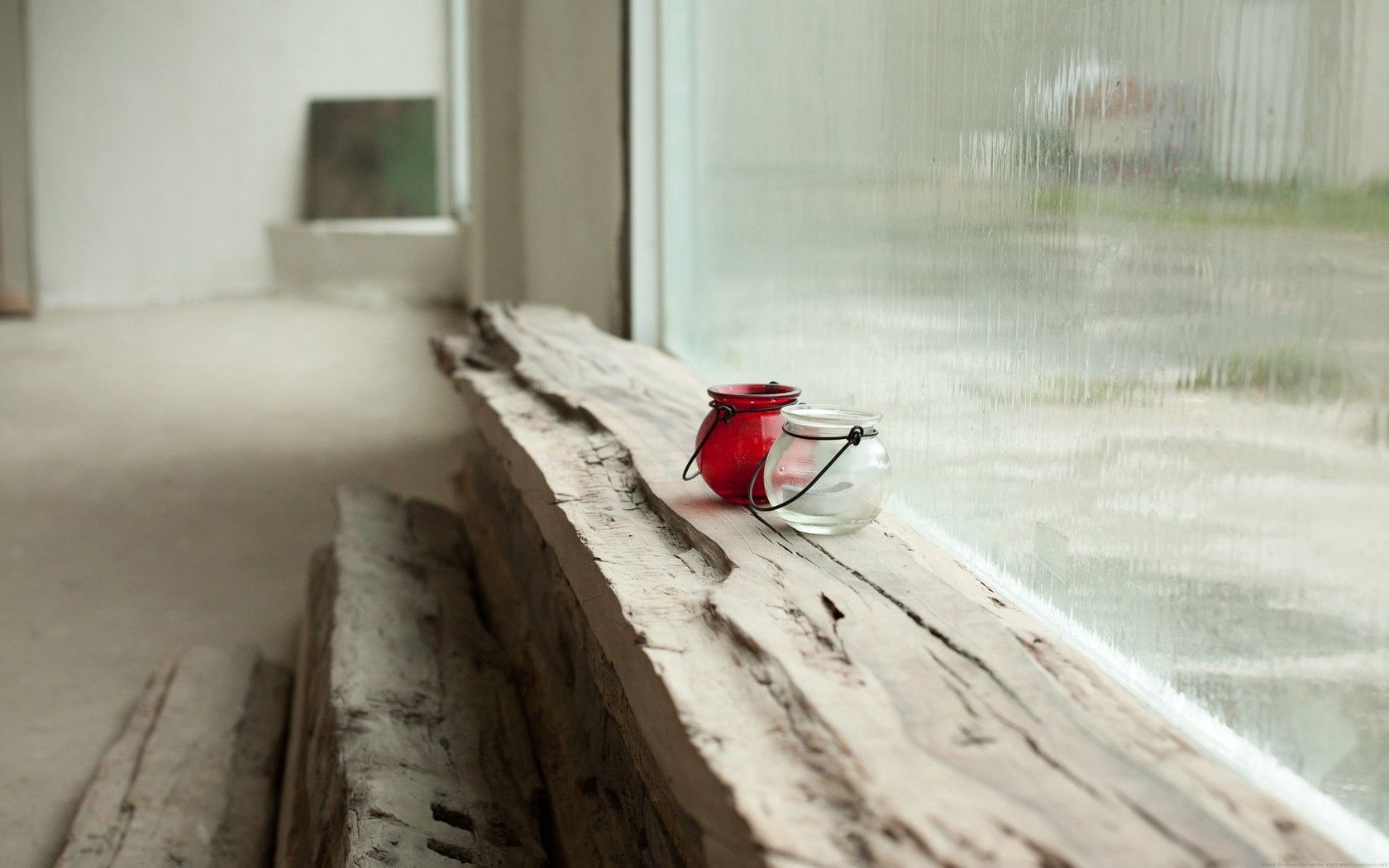 miscellanea, rain, miscellaneous, glass, window, vases HD wallpaper