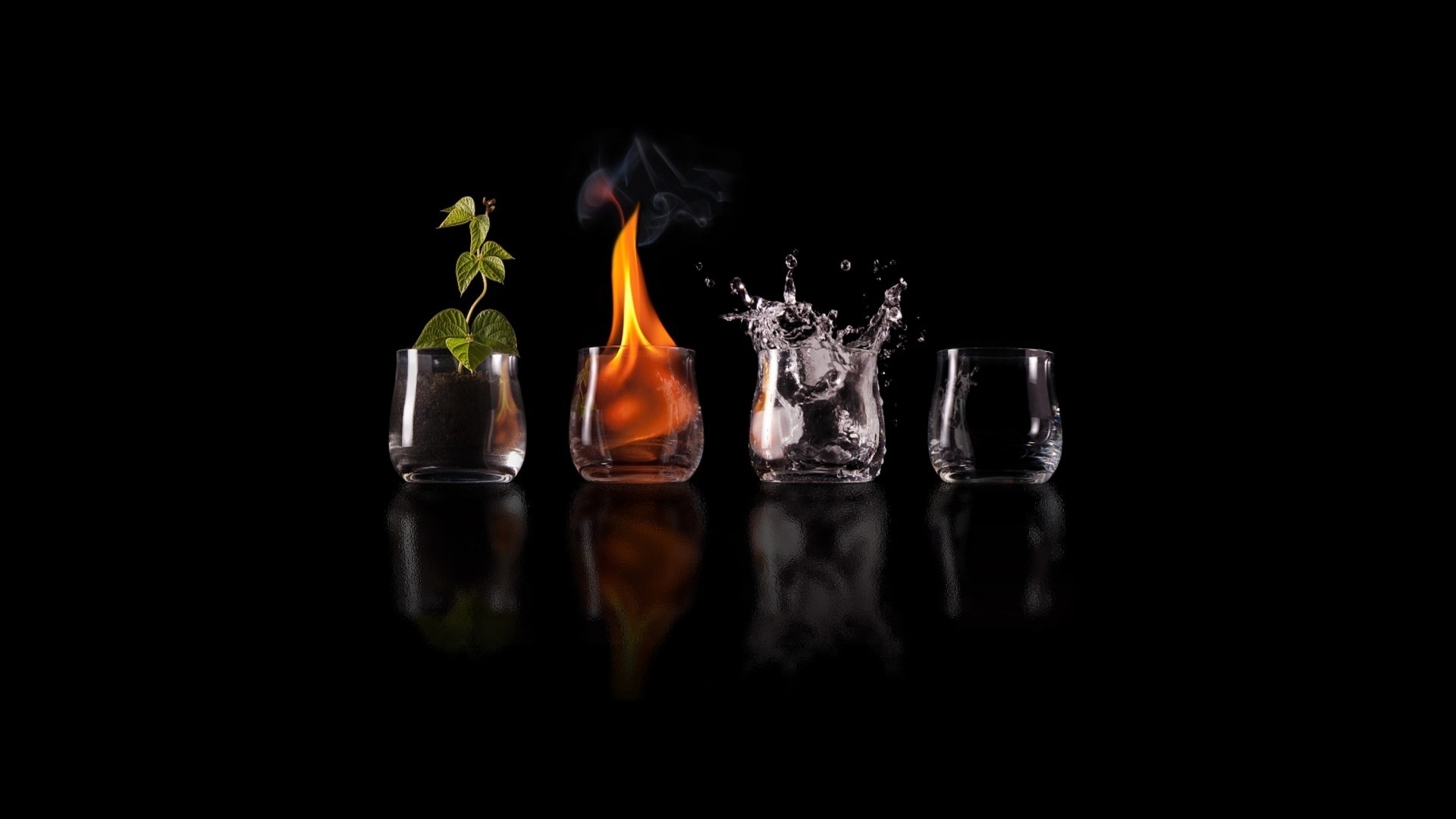 Mobile wallpaper: Water, Leaves, Fire, Background, 24995 download the  picture for free.