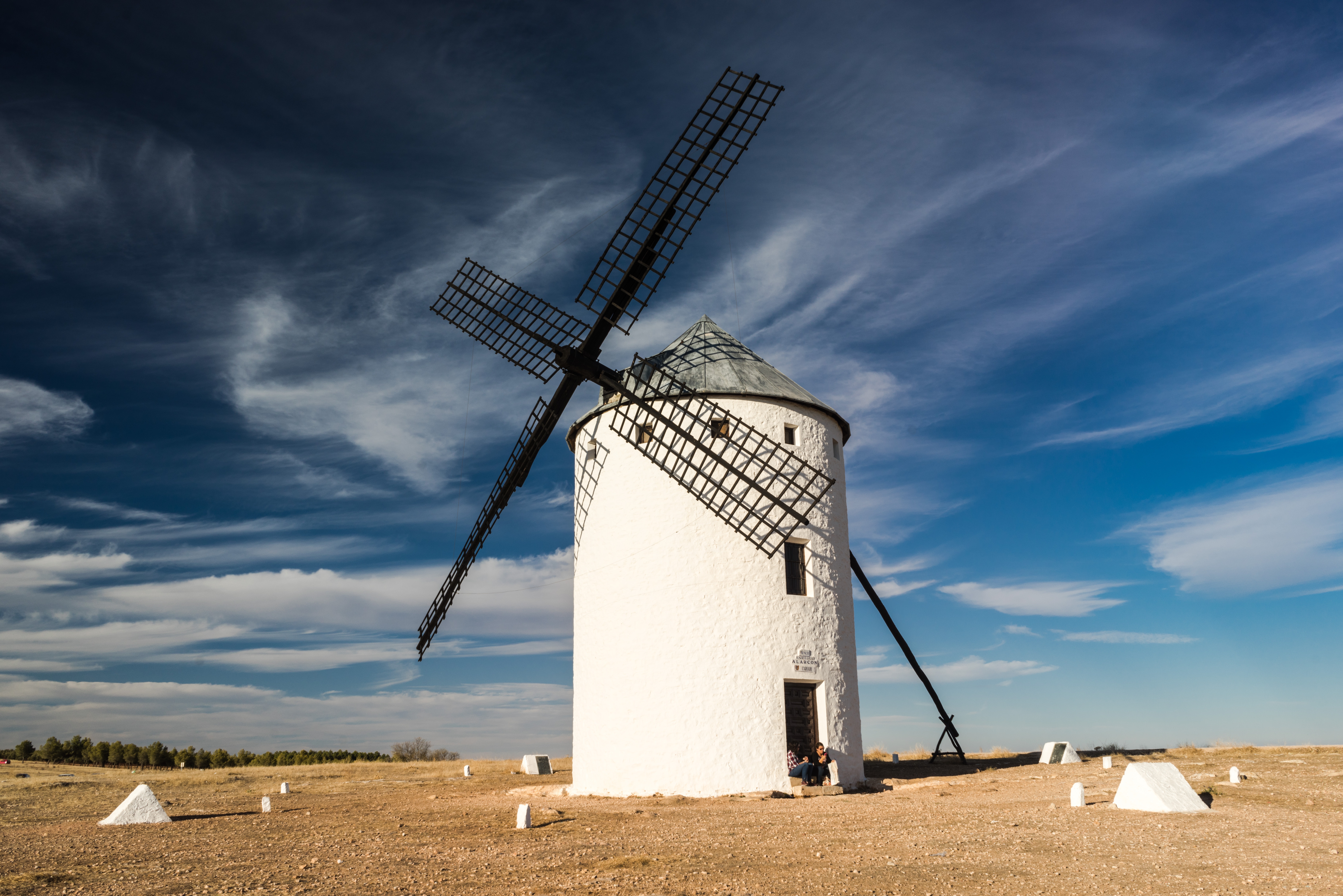 32k Wallpaper Mill windmill, nature, field, sky