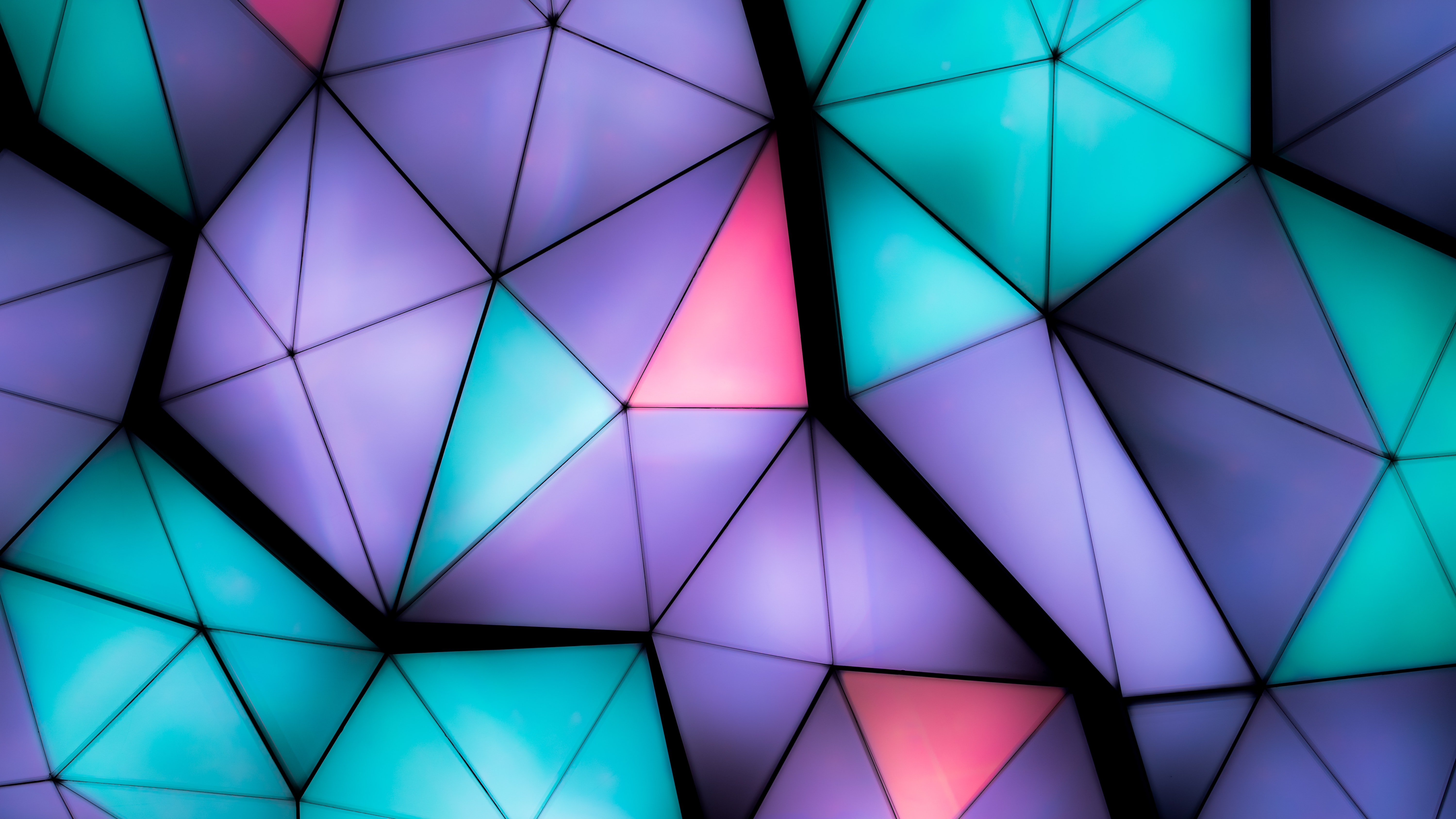 fragments, multicolored, motley, texture, textures, backlight, illumination, volume, triangles wallpaper for mobile