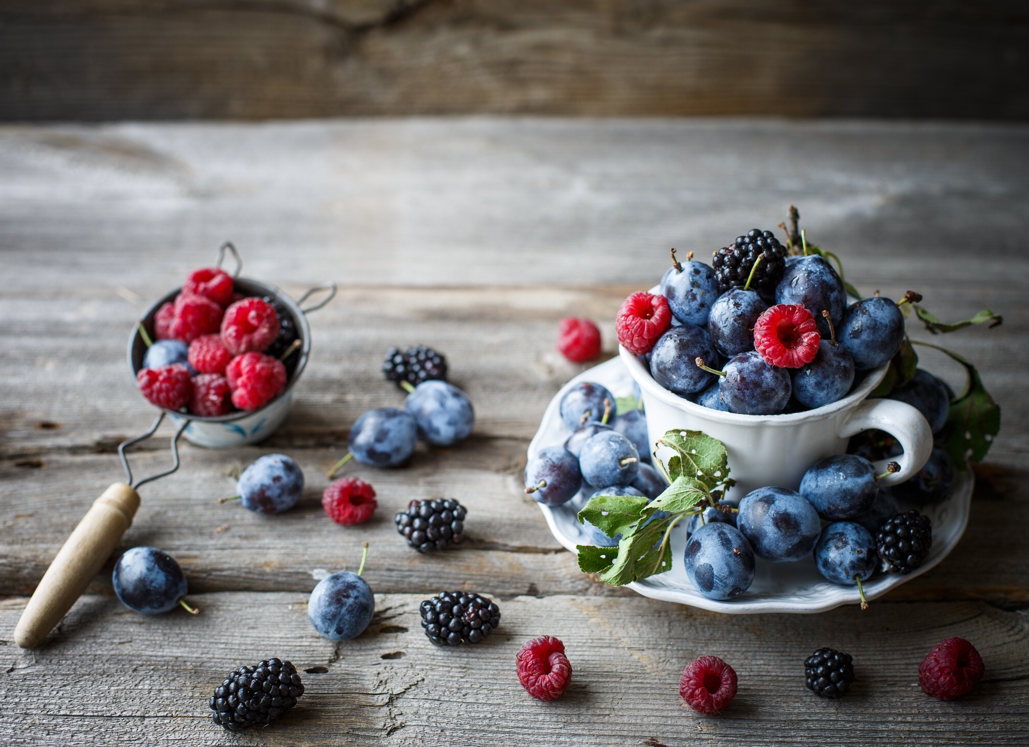 berries, food, raspberry, blackberry 2160p