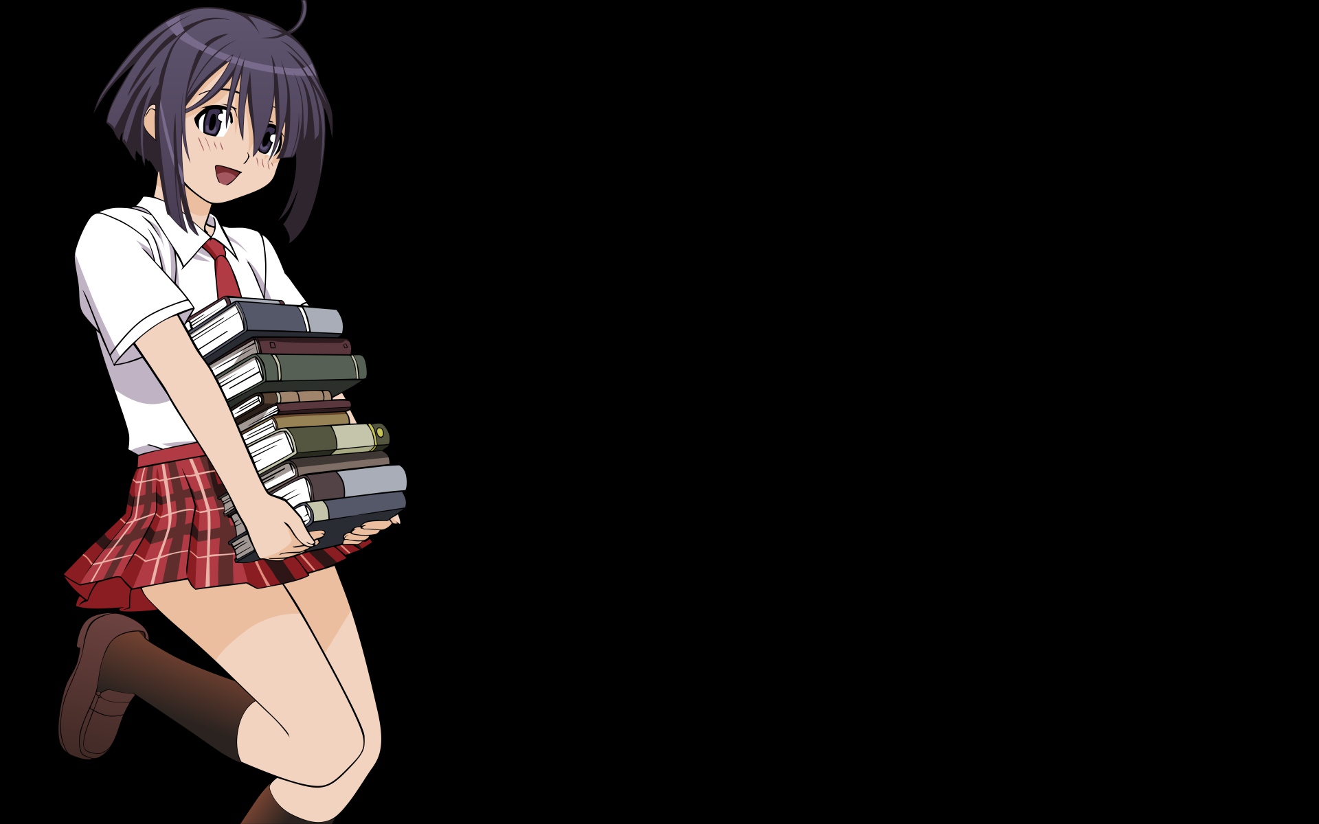 Девочки аниме с учебниками