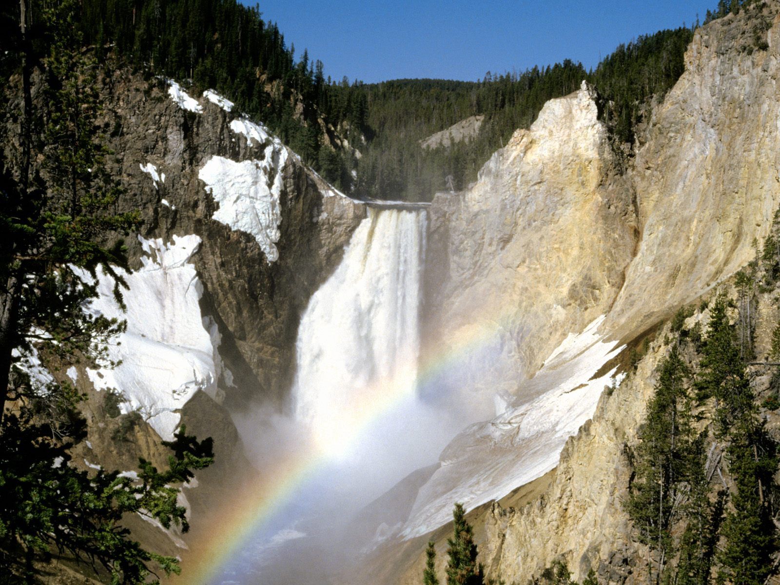 52493 Hintergrundbilder und Yellowstone Nationalpark Bilder auf dem Desktop. Laden Sie vegetation, natur, wasserfall, wyoming Bildschirmschoner kostenlos auf den PC herunter