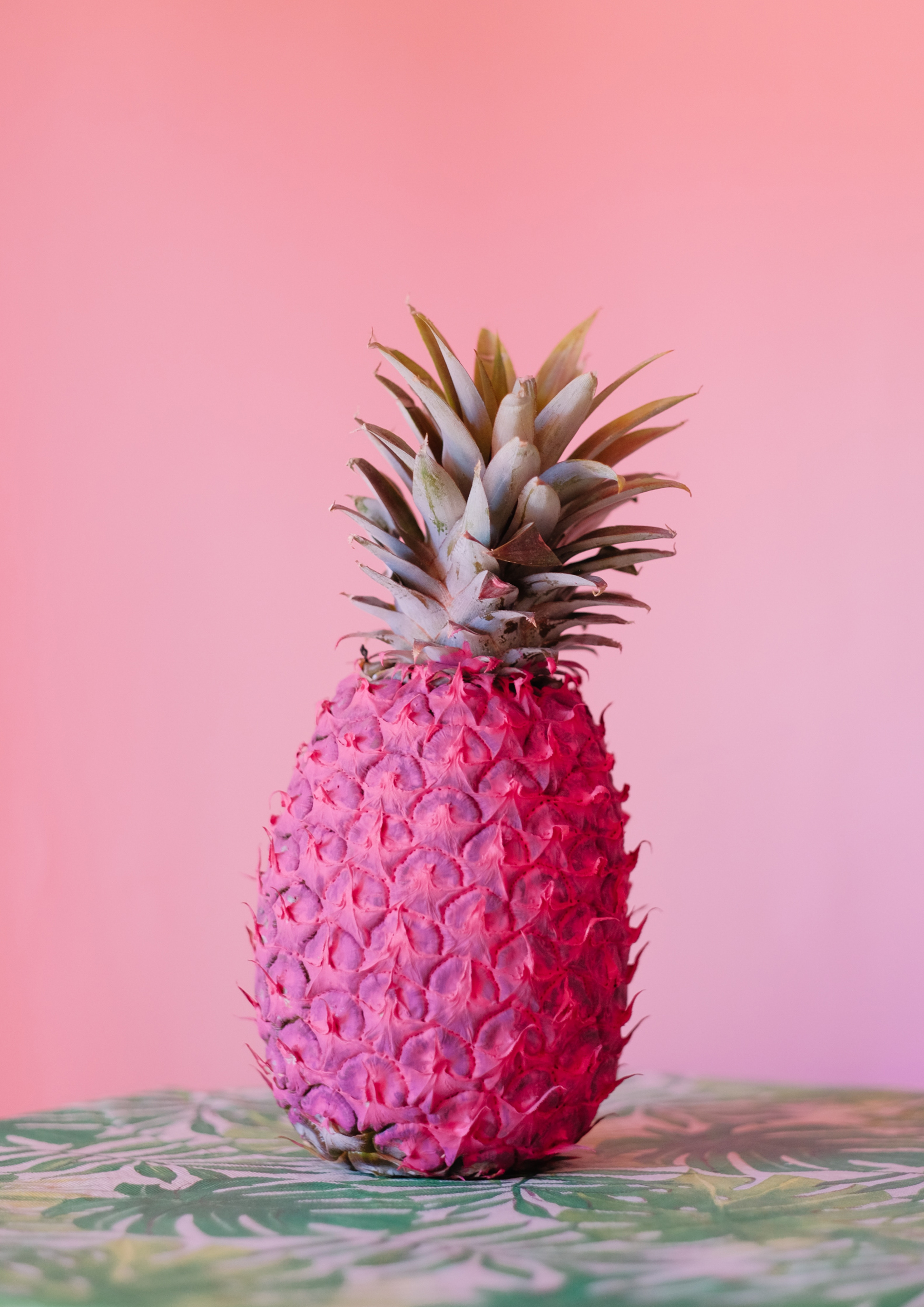 food, pink, paint, fruit, tropical, pineapple