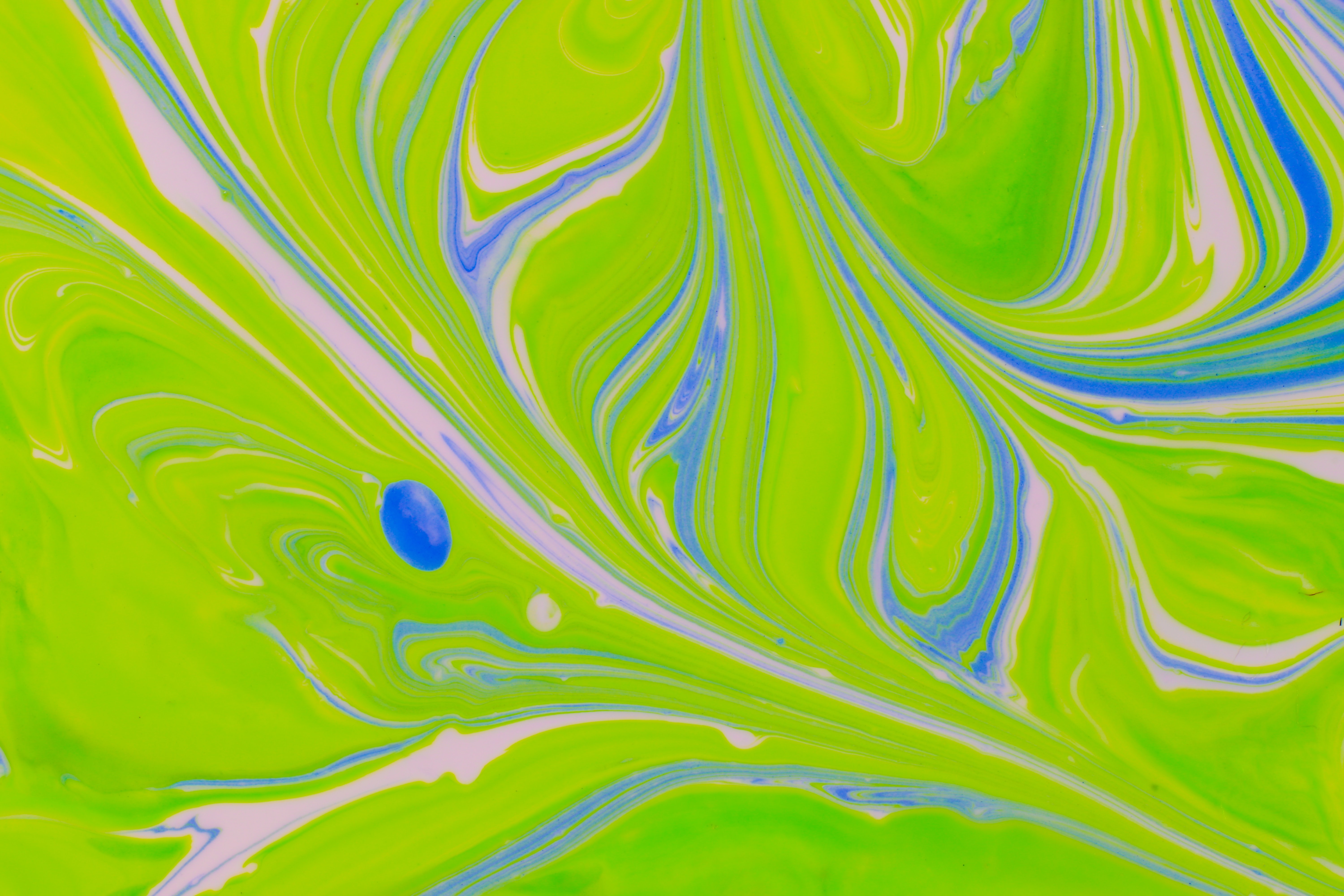 paint, abstract, white, green, blue, divorces, mixing