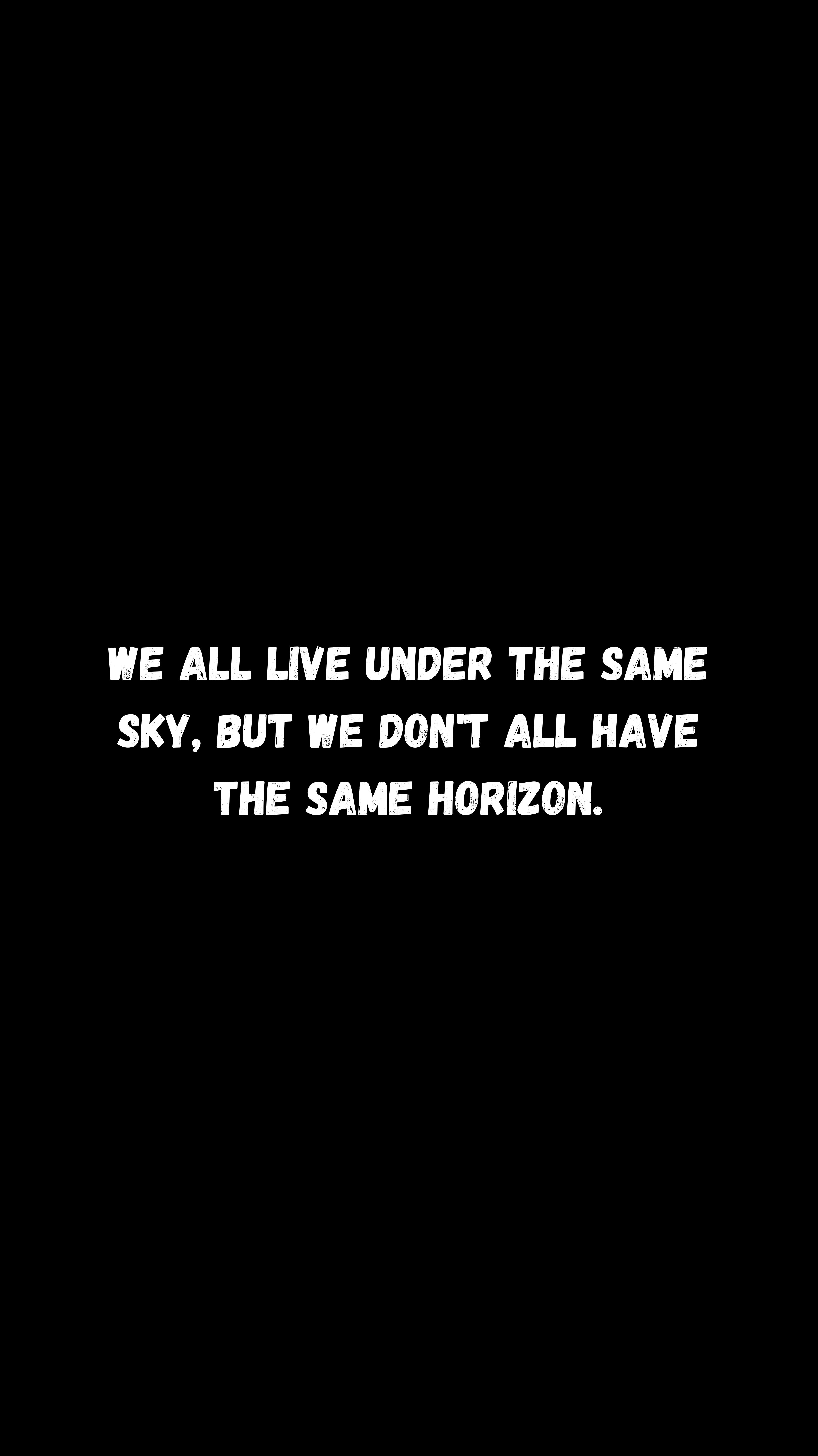 sky, horizon, words, quote, quotation, meaning