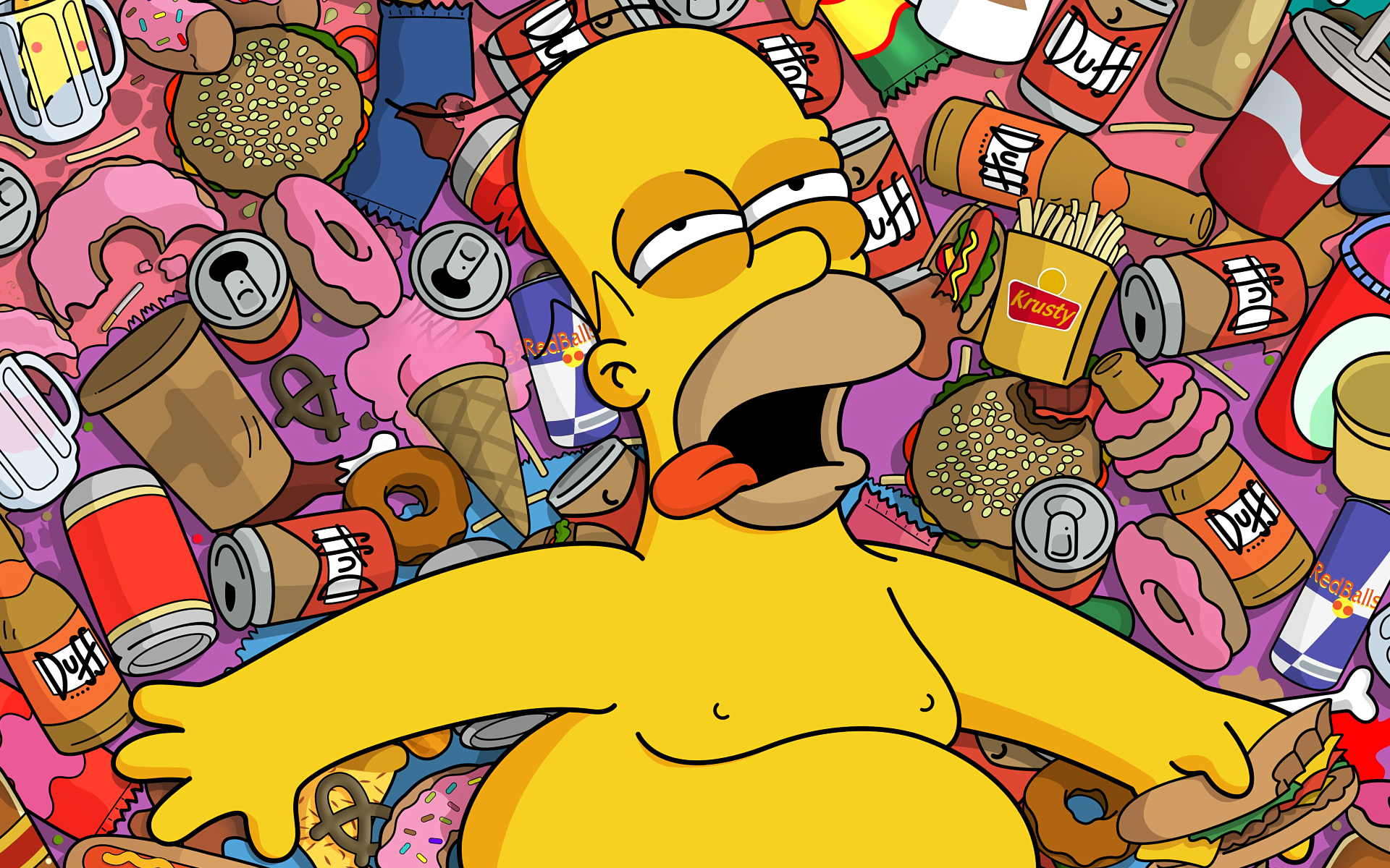 Laden Sie Homer Simpson HD-Desktop-Hintergründe herunter
