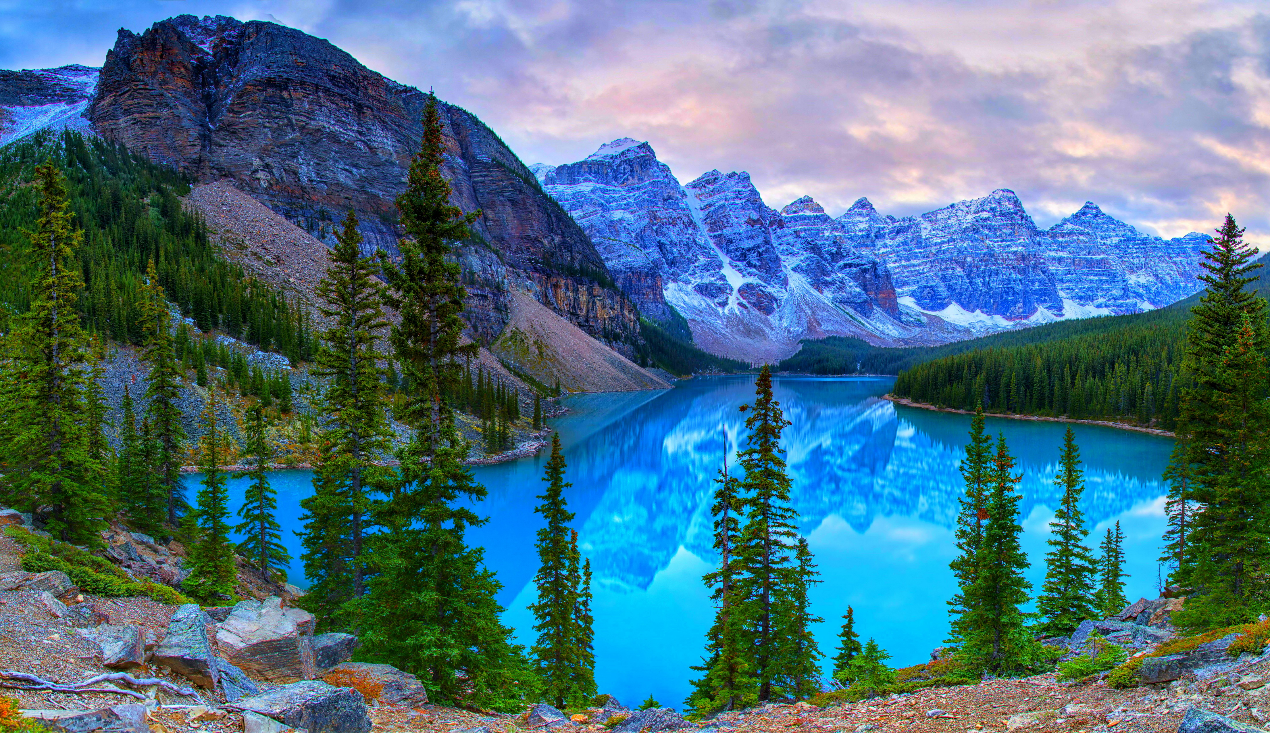canada, lakes, earth, moraine lake, banff national park, lake, mountain, turquoise UHD