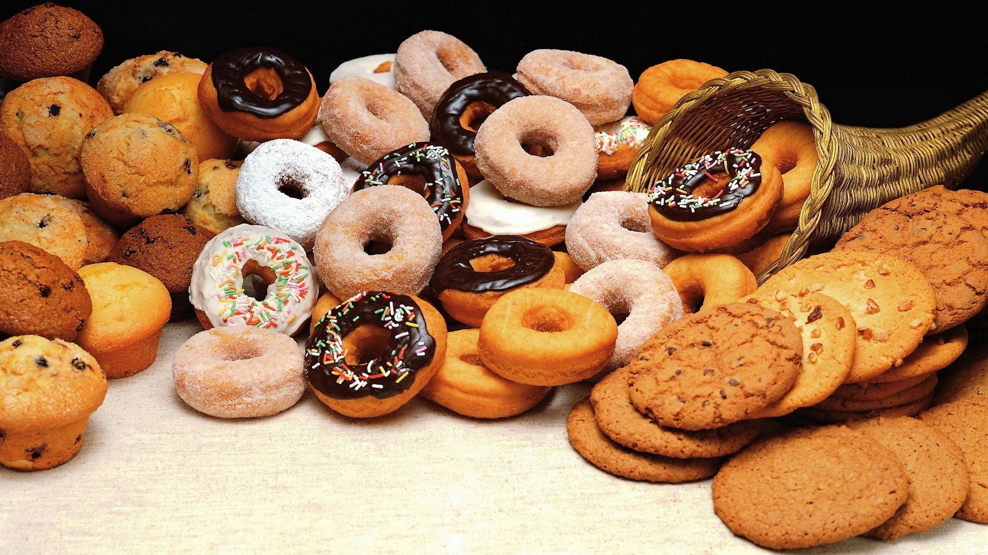 86503 Screensavers and Wallpapers Donuts for phone. Download food, cookies, assorted, bakery products, baking, donuts, diversity, variety pictures for free
