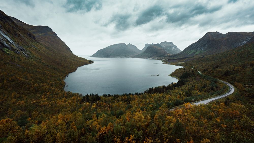 Fondo de pantalla de escritorio HD: Arte, Montaña, Lago, Bosque, Casa