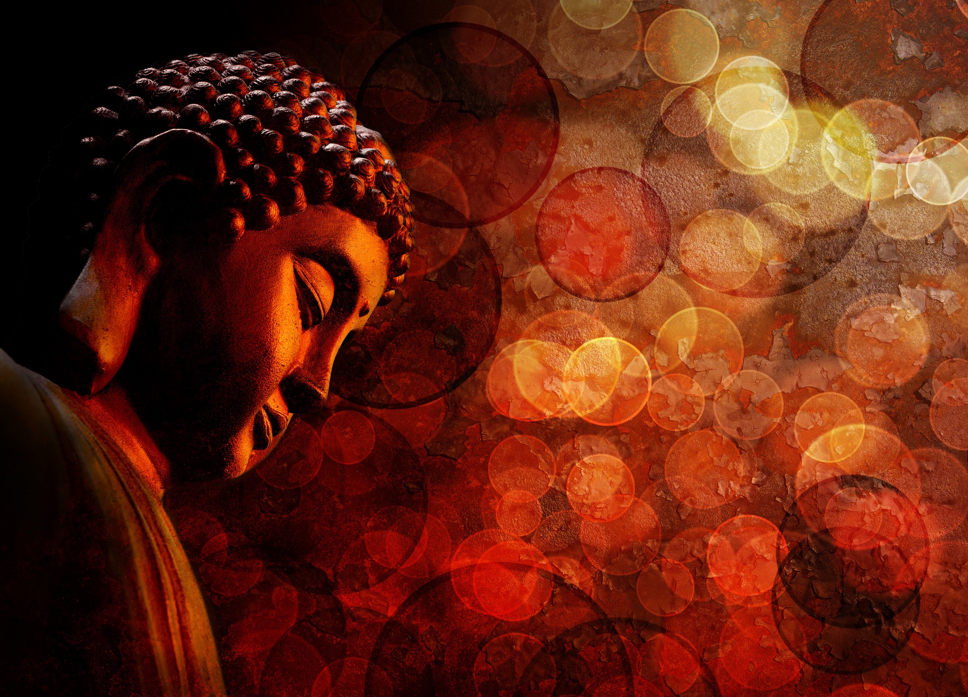 buddha, religious, bokeh Smartphone Background