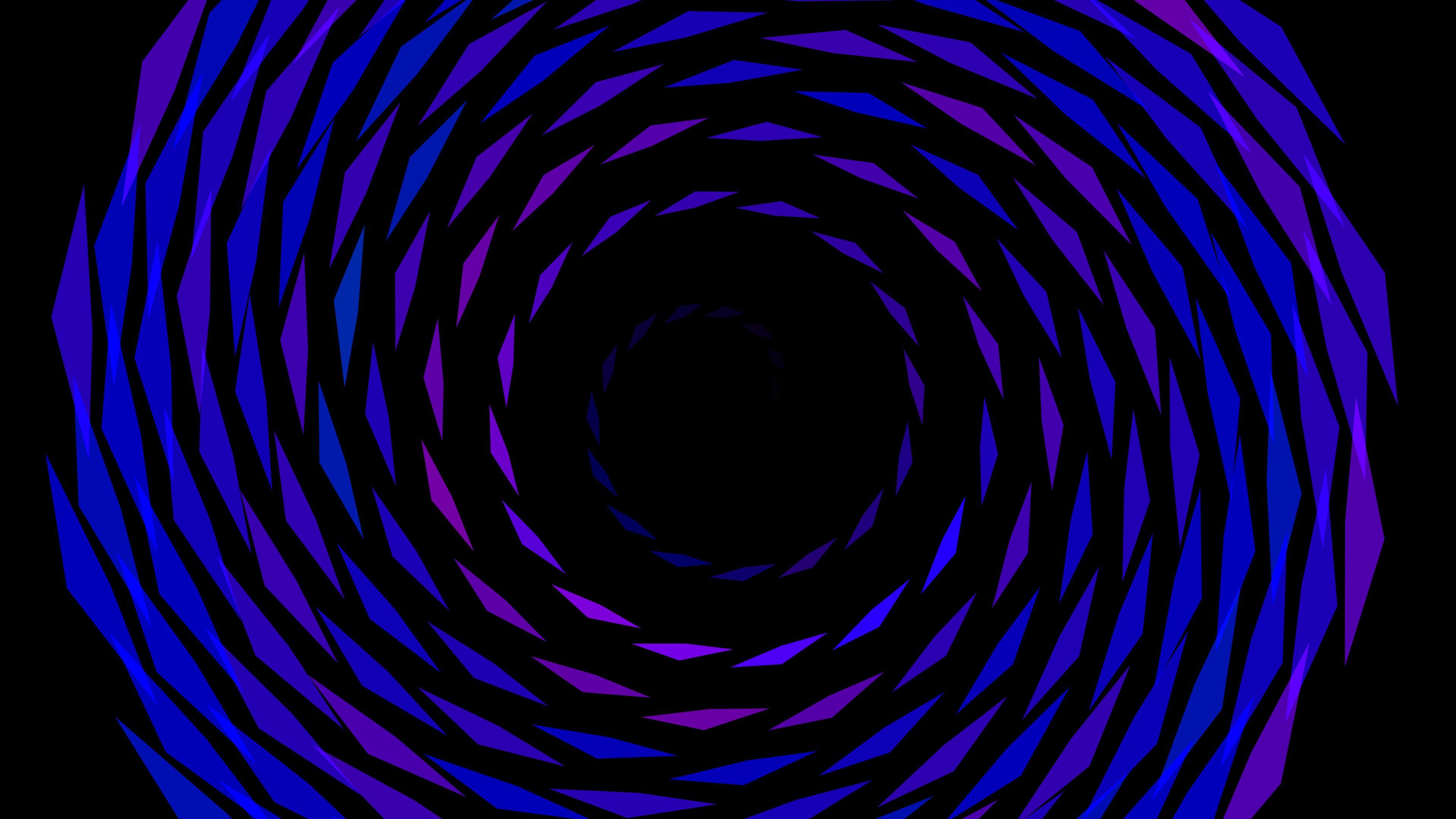 black, spiral, abstract, twisting, torsion, fragments phone background