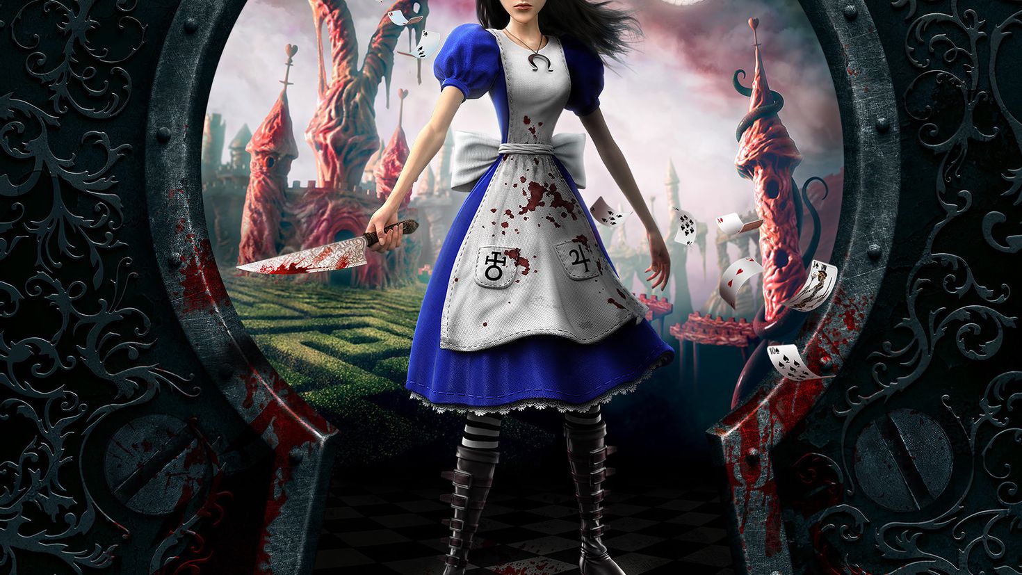 Алиса где такая игра. Алиса маднес ретурн игра. Алиса в стране чудес и Алиса в стране кошмаров.