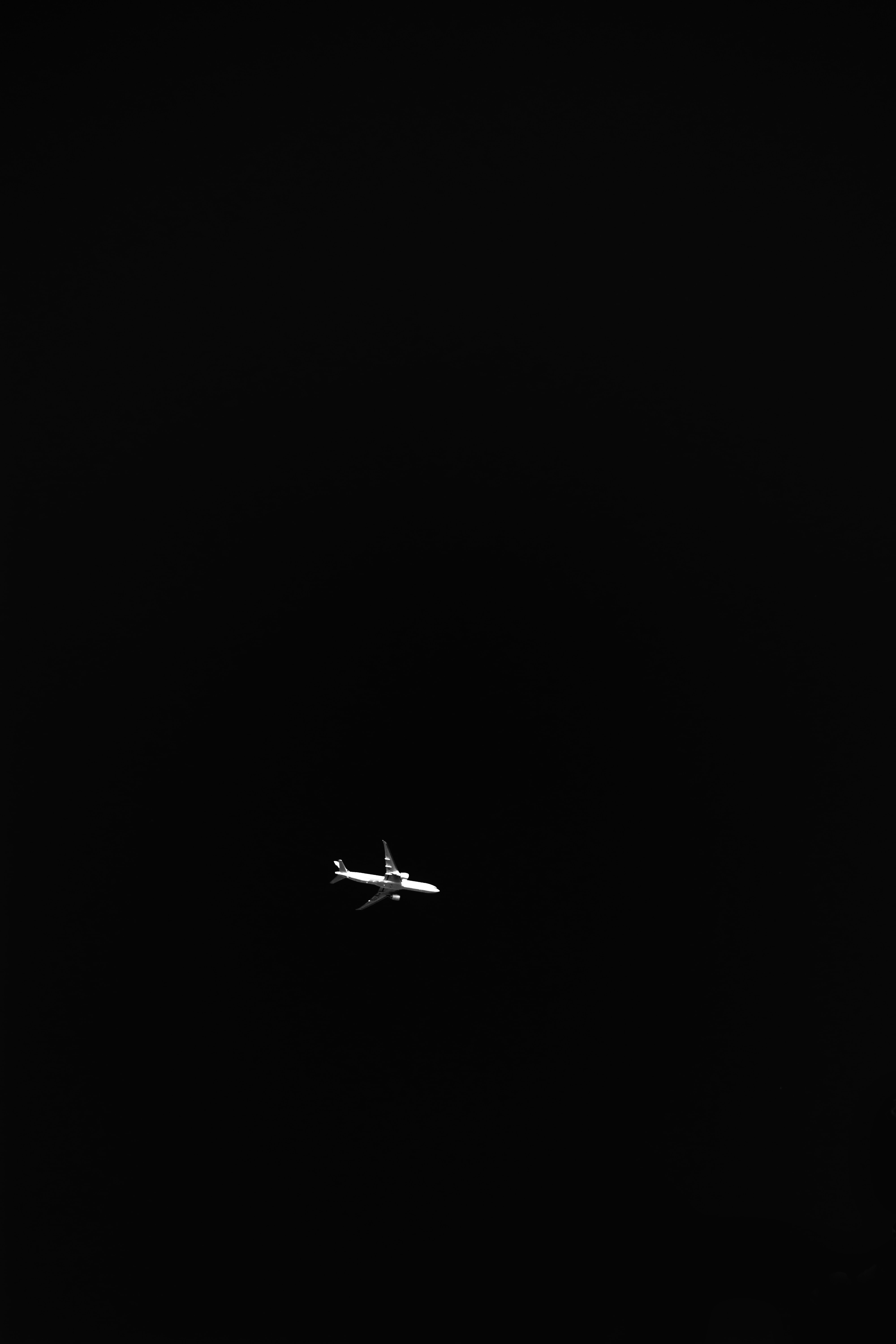 Cool HD plane, airplane, sky, black