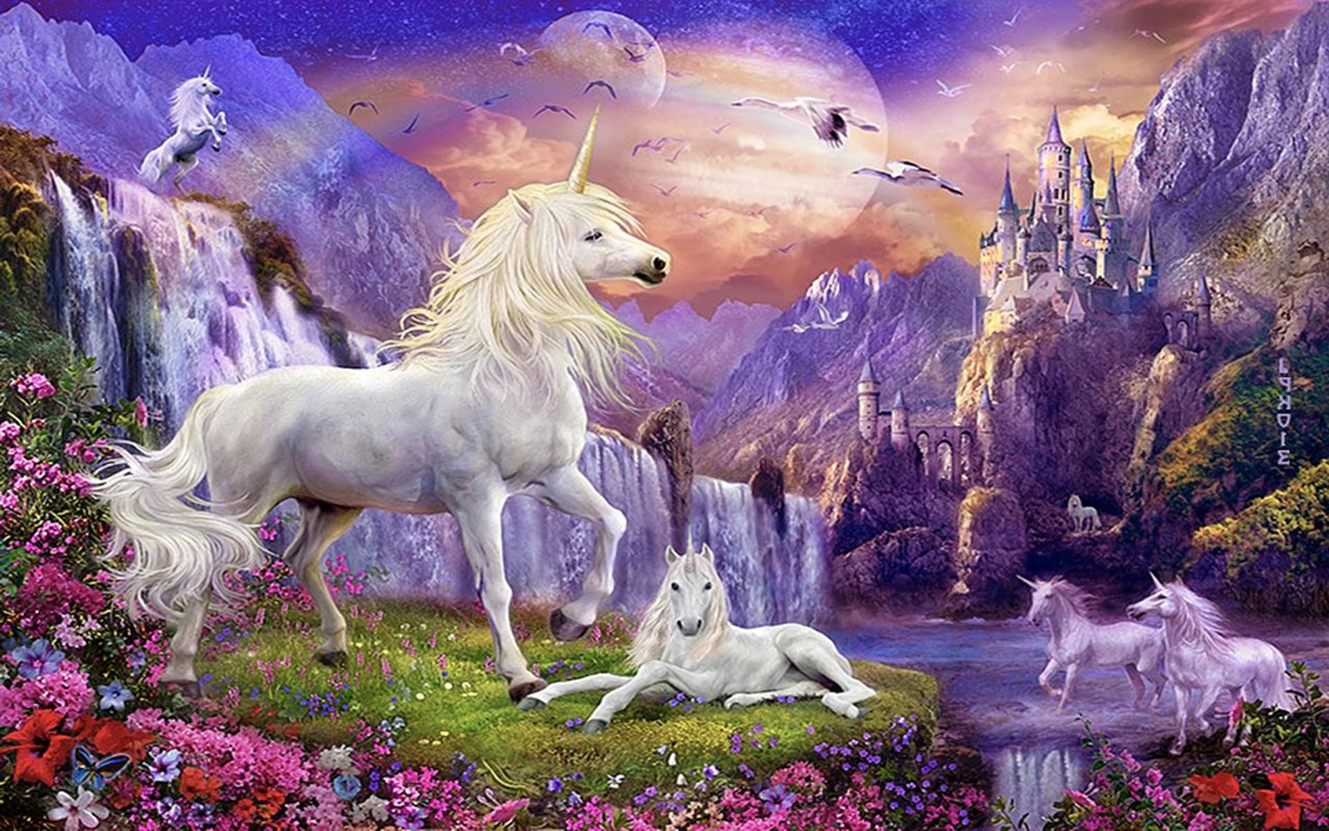 Fantasy, Waterfall, Unicorn, Castle, HD desktop wallpaper: Khám phá một thế giới kỳ lân hoang sơ và đầy ma thuật. Hãy trang trí cho máy tính của bạn với một bức ảnh nền kỳ lân yên bình đẹp nhất với phiên bản nền HD đầy màu sắc thú vị. Hãy thả mình vào thế giới kỳ lân này bằng cách xem ngay ảnh liên quan đến từ khóa này.