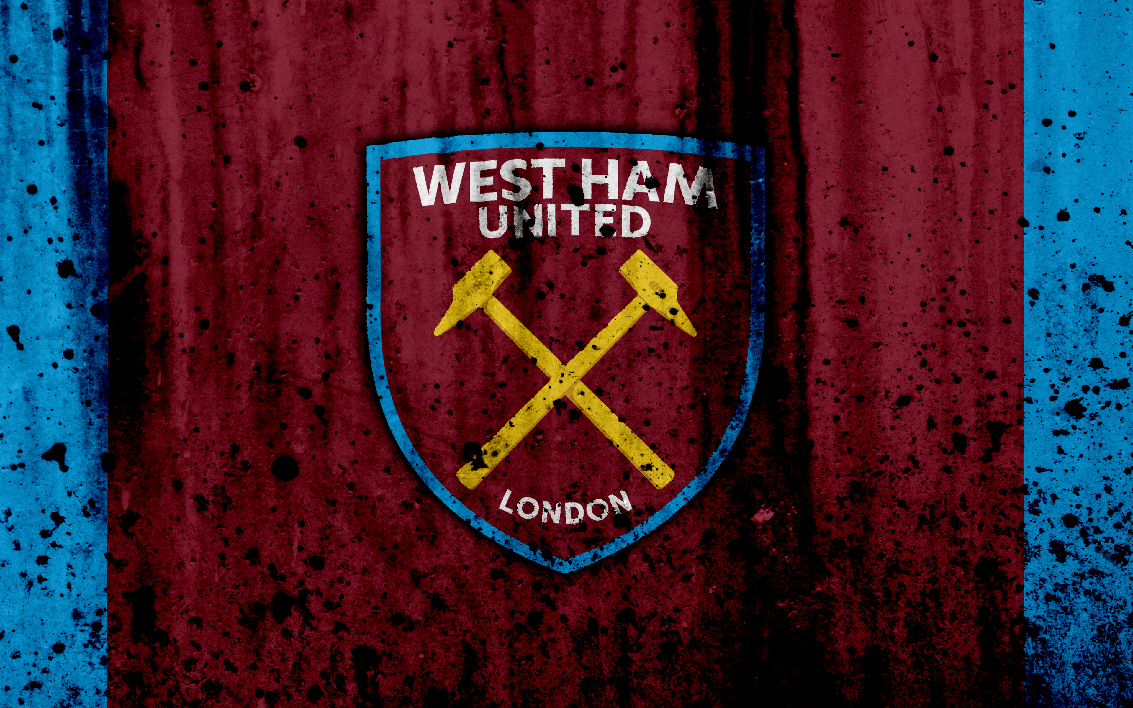 Sports soccer, logo, west ham united f c, emblem 4k Wallpaper