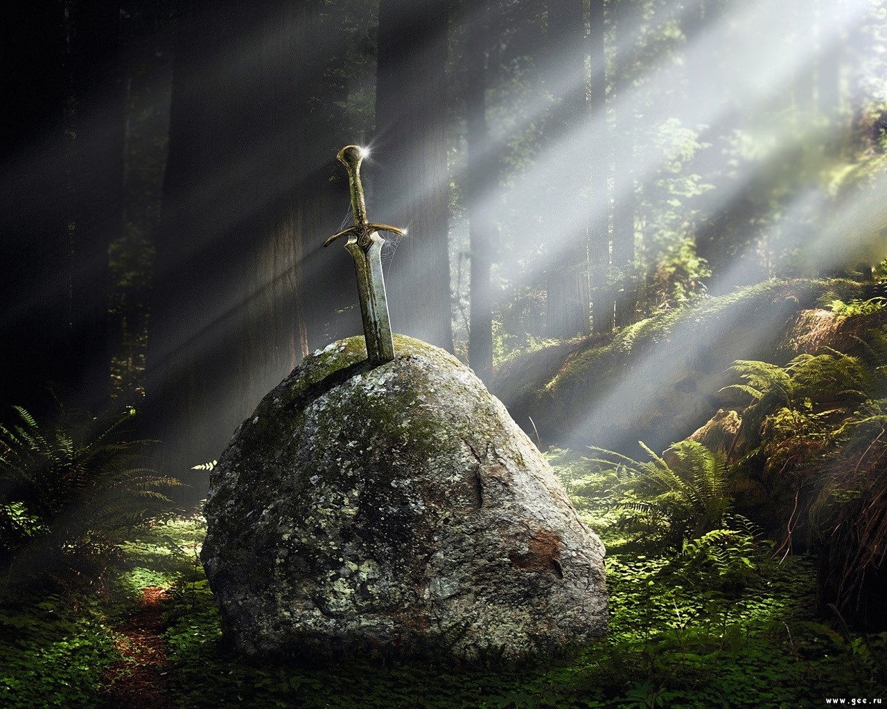 fantasy, stones, swords HD wallpaper