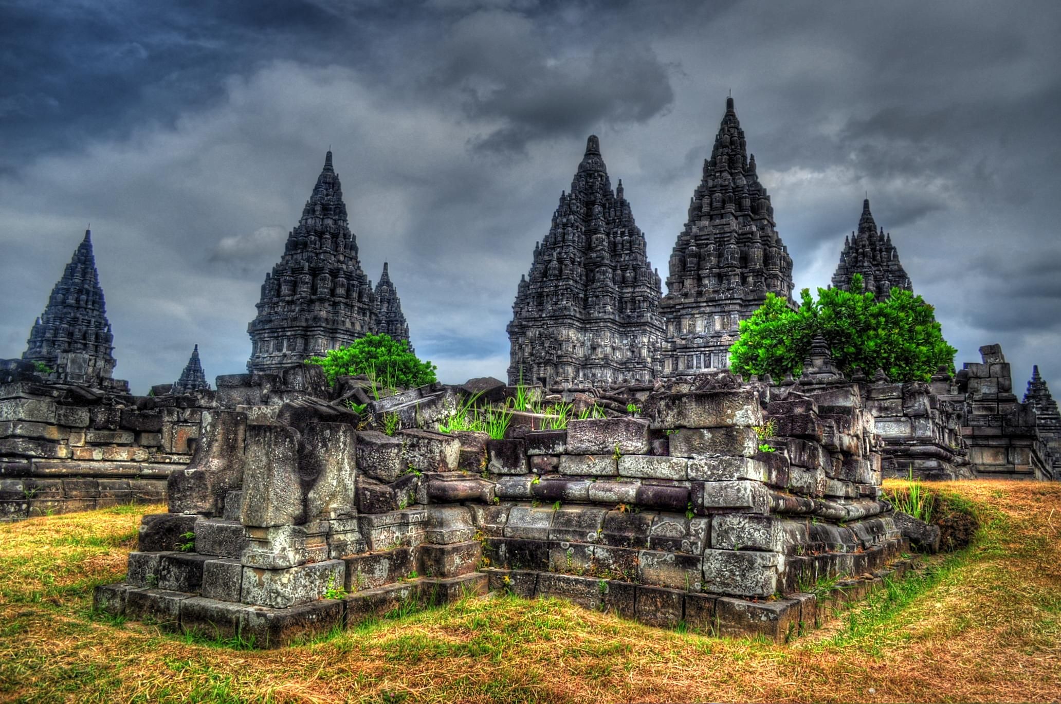 HD desktop wallpaper: Indonesia, Temples, Religious, Prambanan Temple, Java  (Indonesia), Hindu Temple download free picture #372098