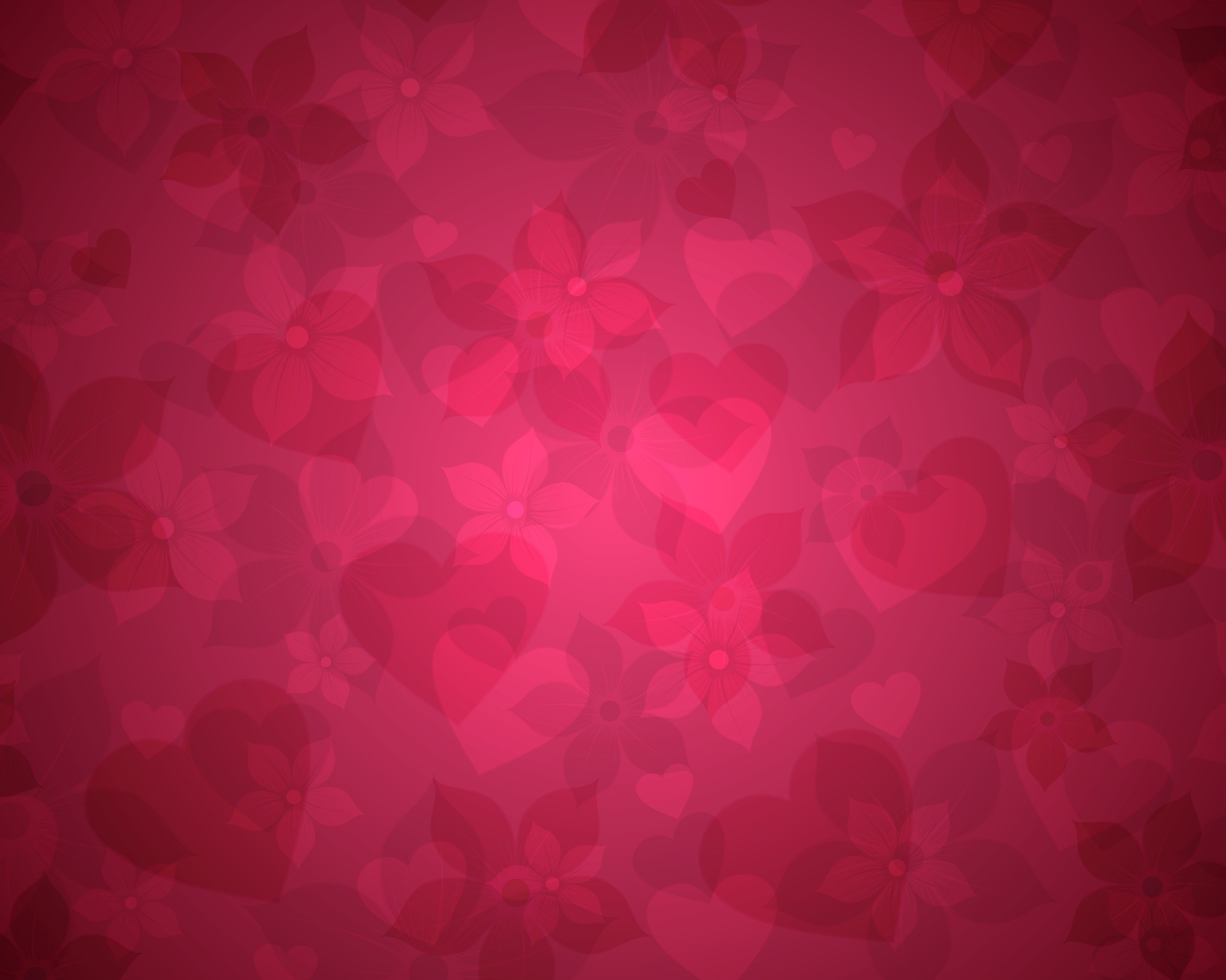 textures, pink, heart, flowers, hearts, texture 32K