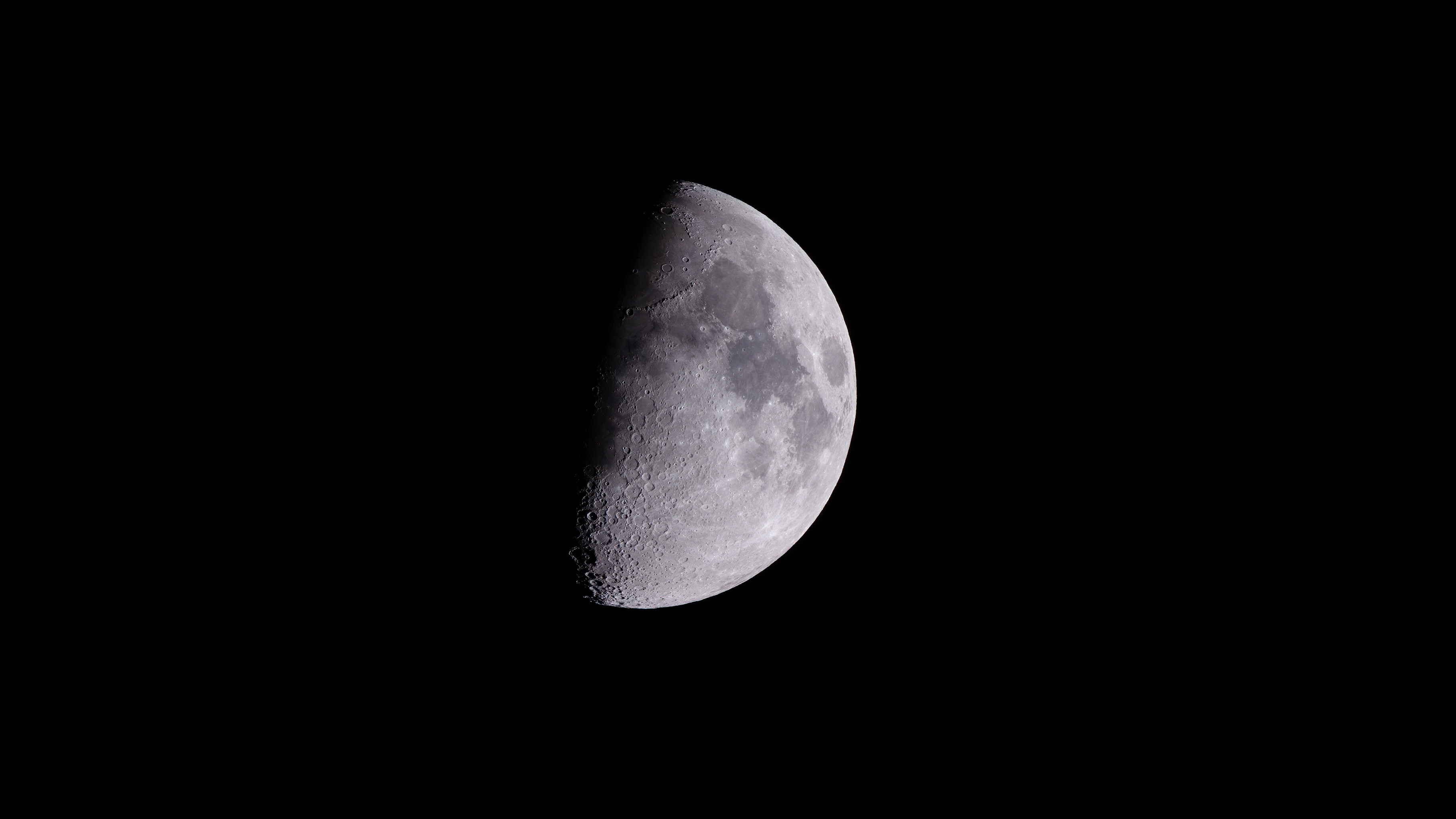 dark, shadow, moon, night, craters Free Stock Photo
