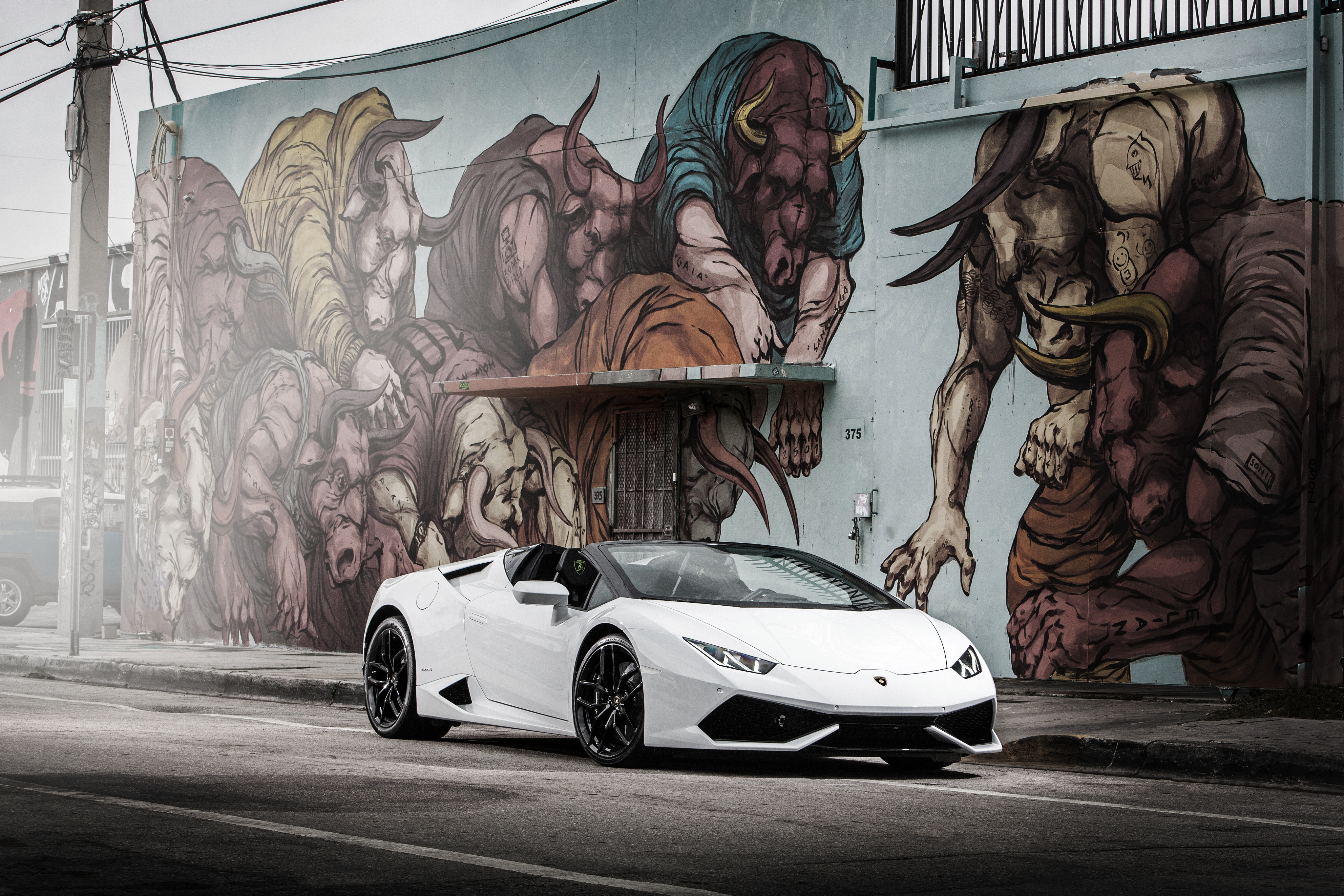 lamborghini, side view, cars, huracan, white cell phone wallpapers